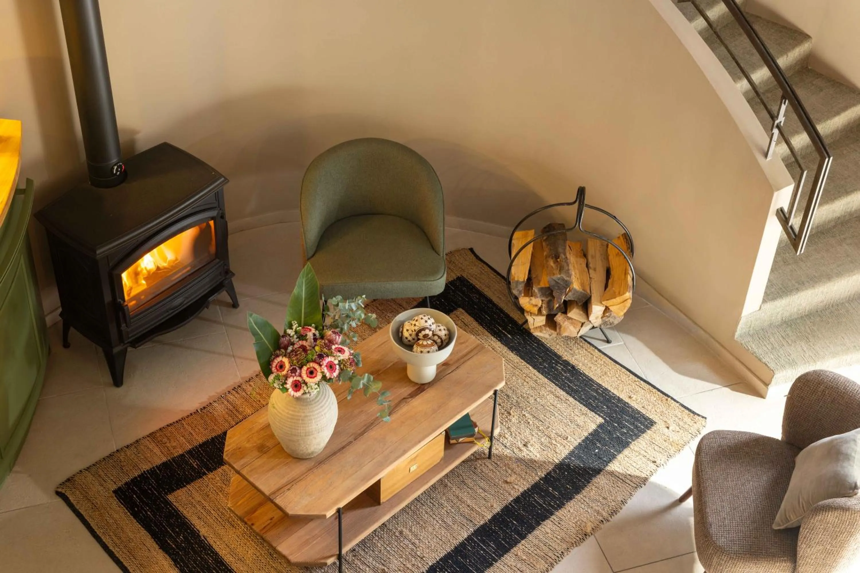 fireplace in Hôtel Le Pré Galoffre