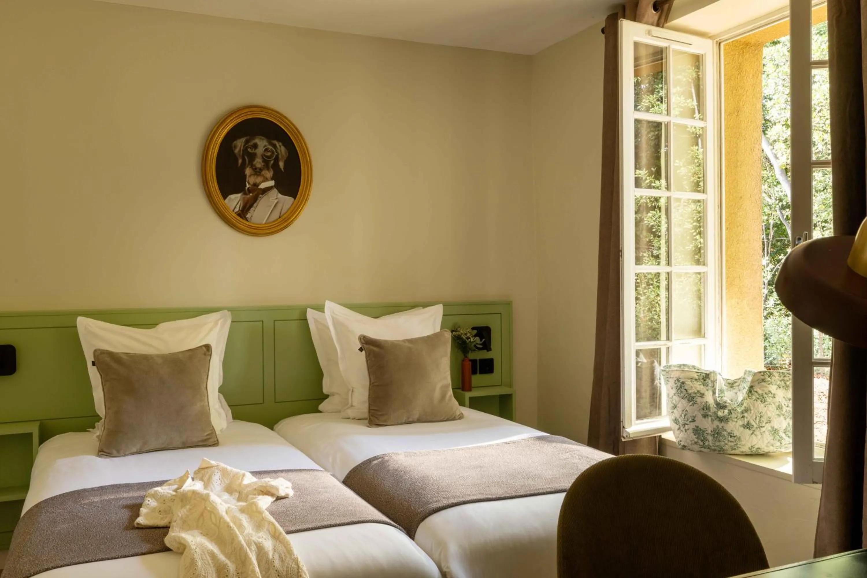 Bed in Hôtel Le Pré Galoffre