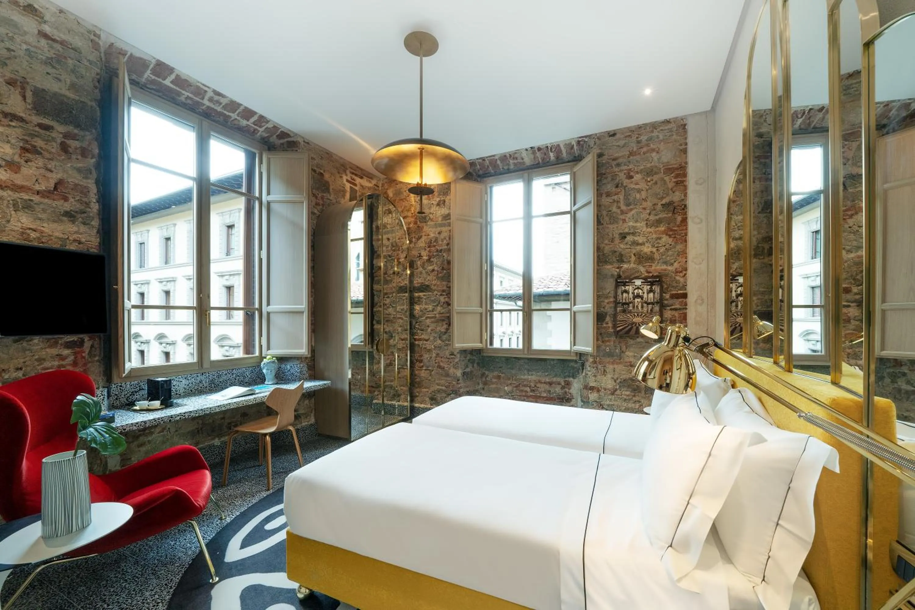 Bedroom, Bed in Hotel Calimala Florence