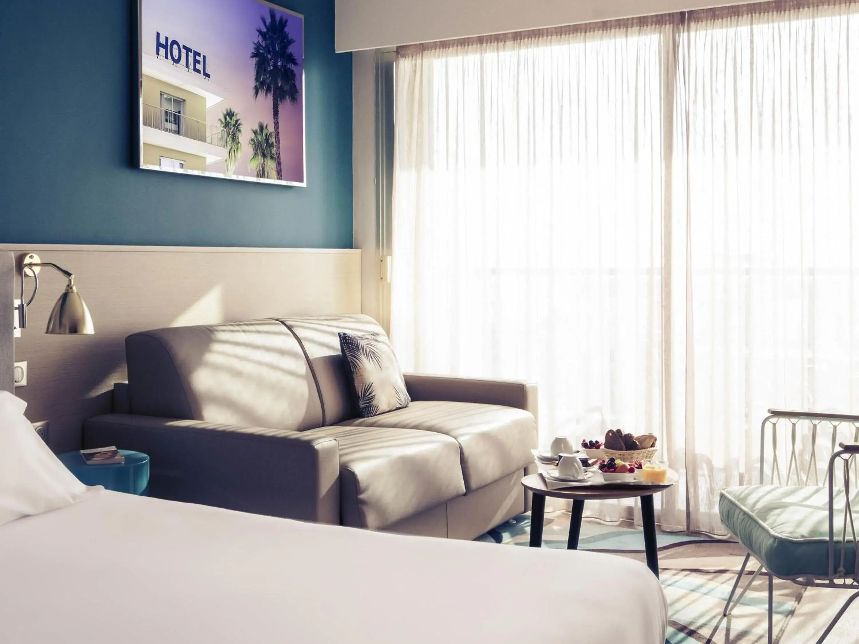 Bedroom in Mercure Villeneuve Loubet Plage Bedroom in Mercure Villeneuve Loubet Plage