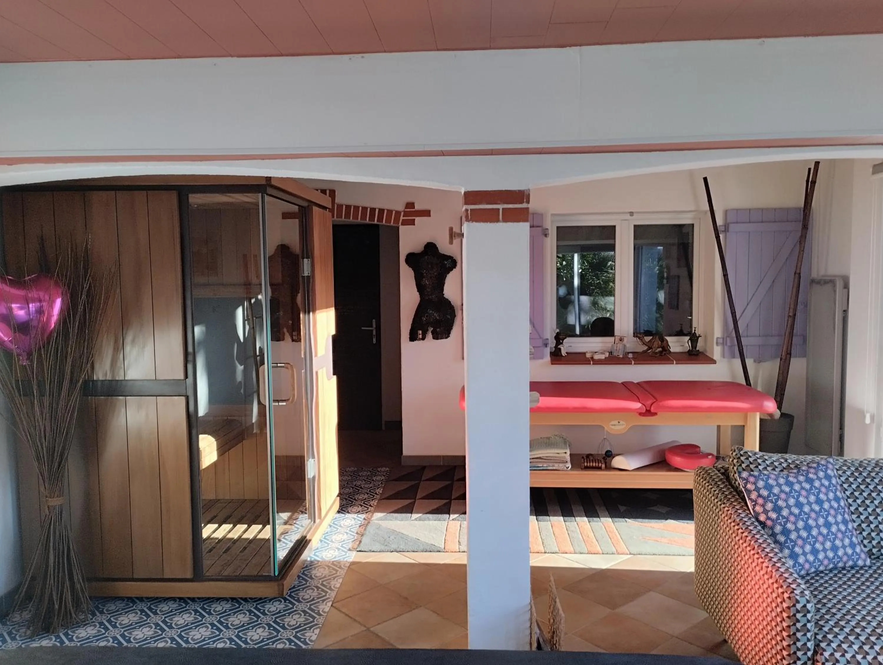 Bed in L'eden naturiste spas