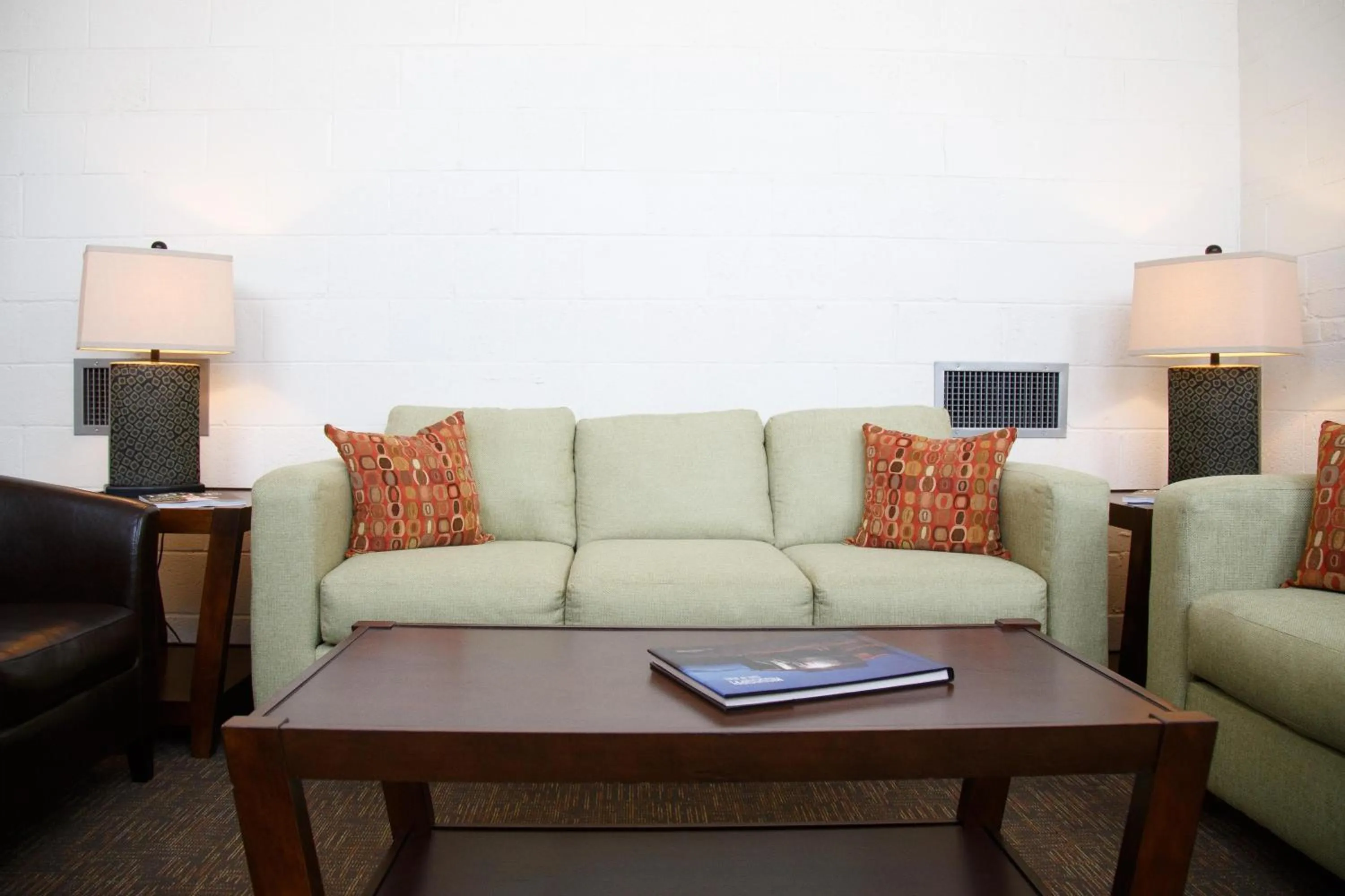 Seating area in The Lofts at the Five & DIme