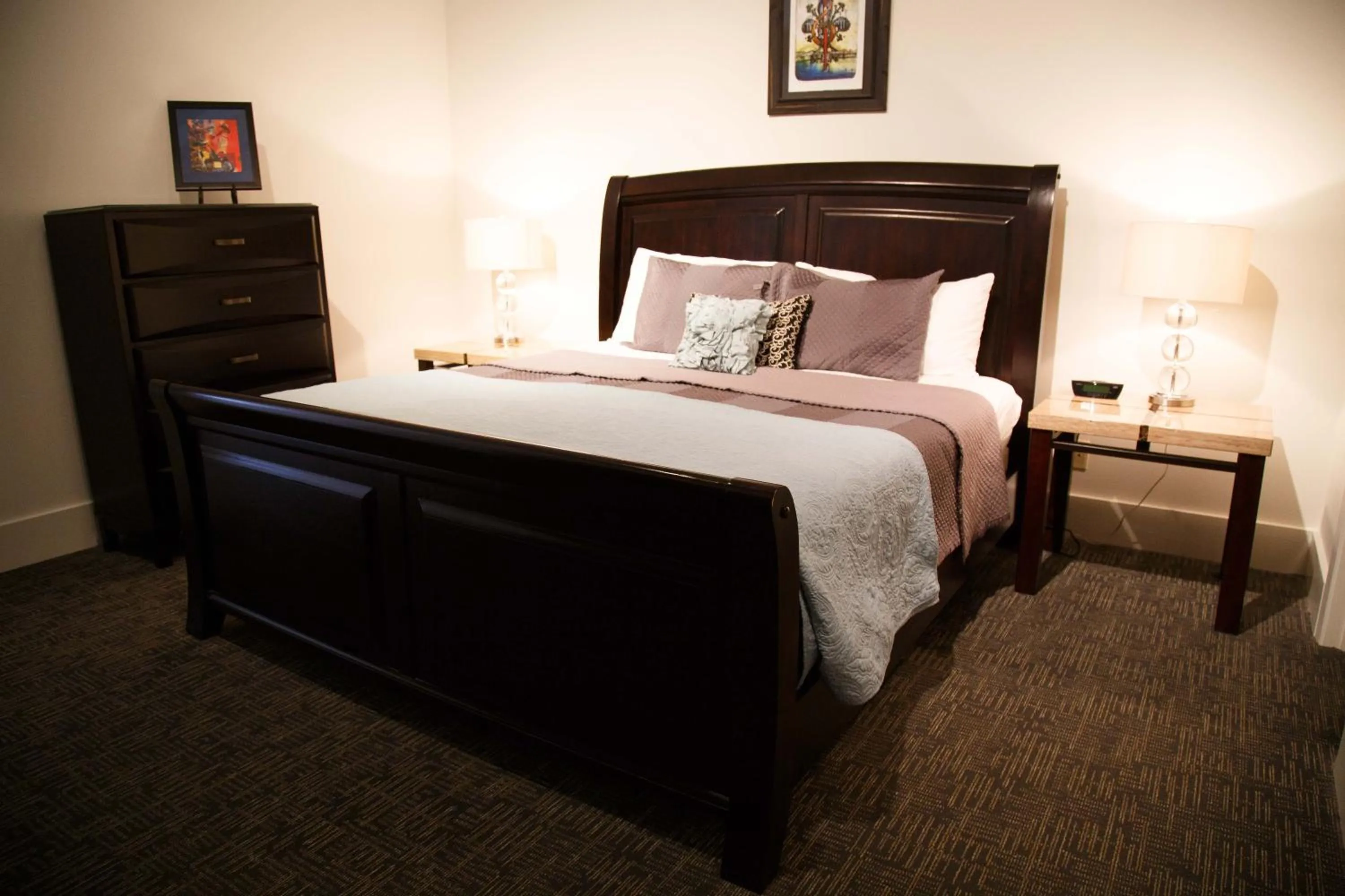 Bed in The Lofts at the Five & DIme