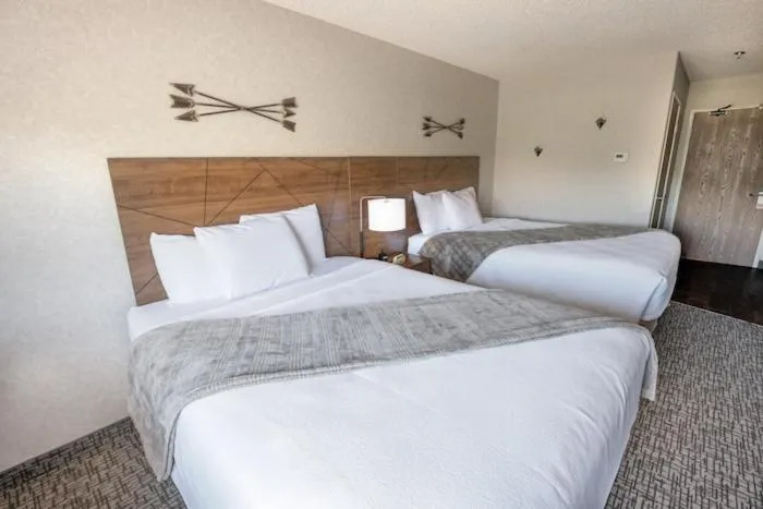 Bed in Red Sands Hotel