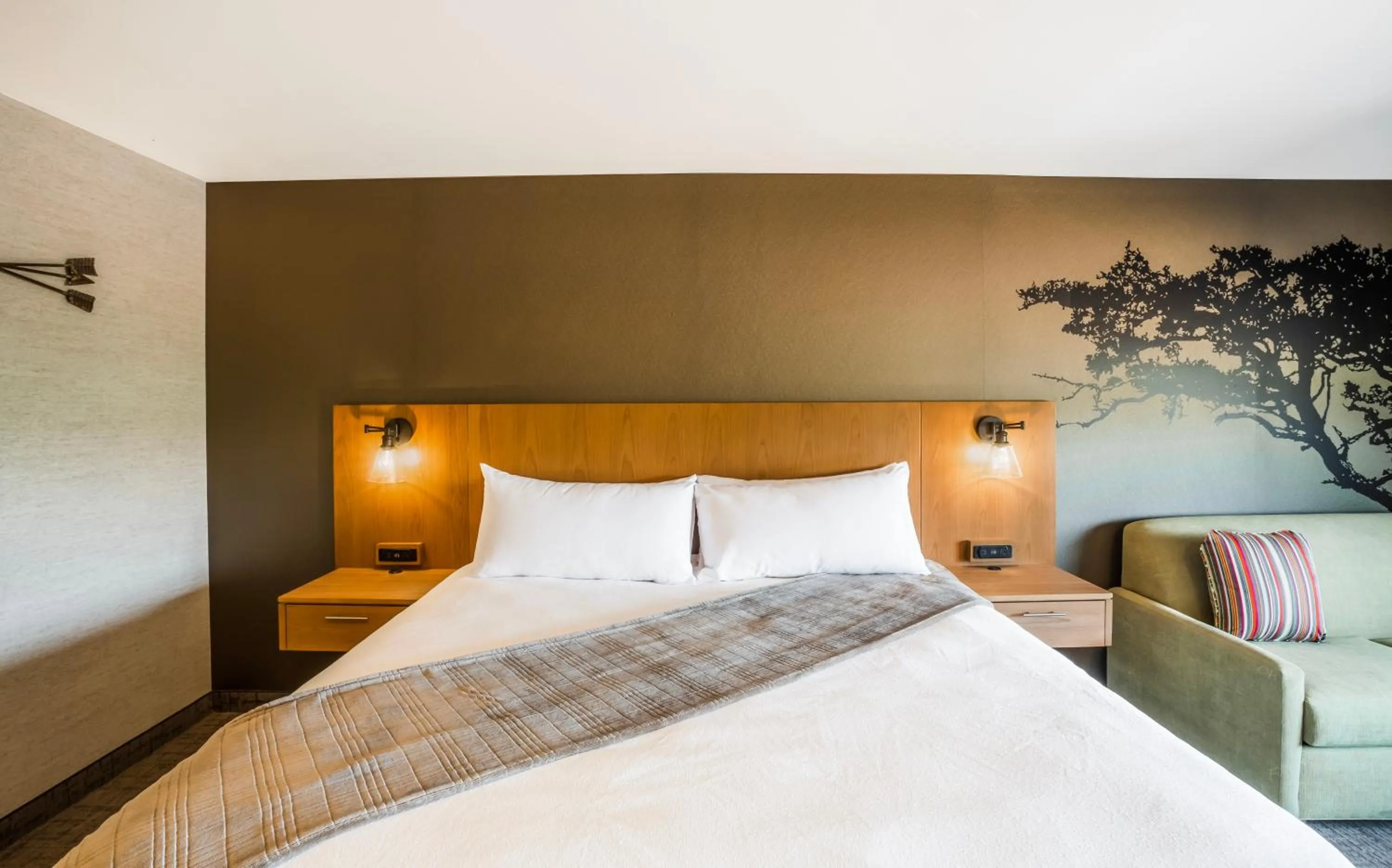 Bed in Red Sands Hotel