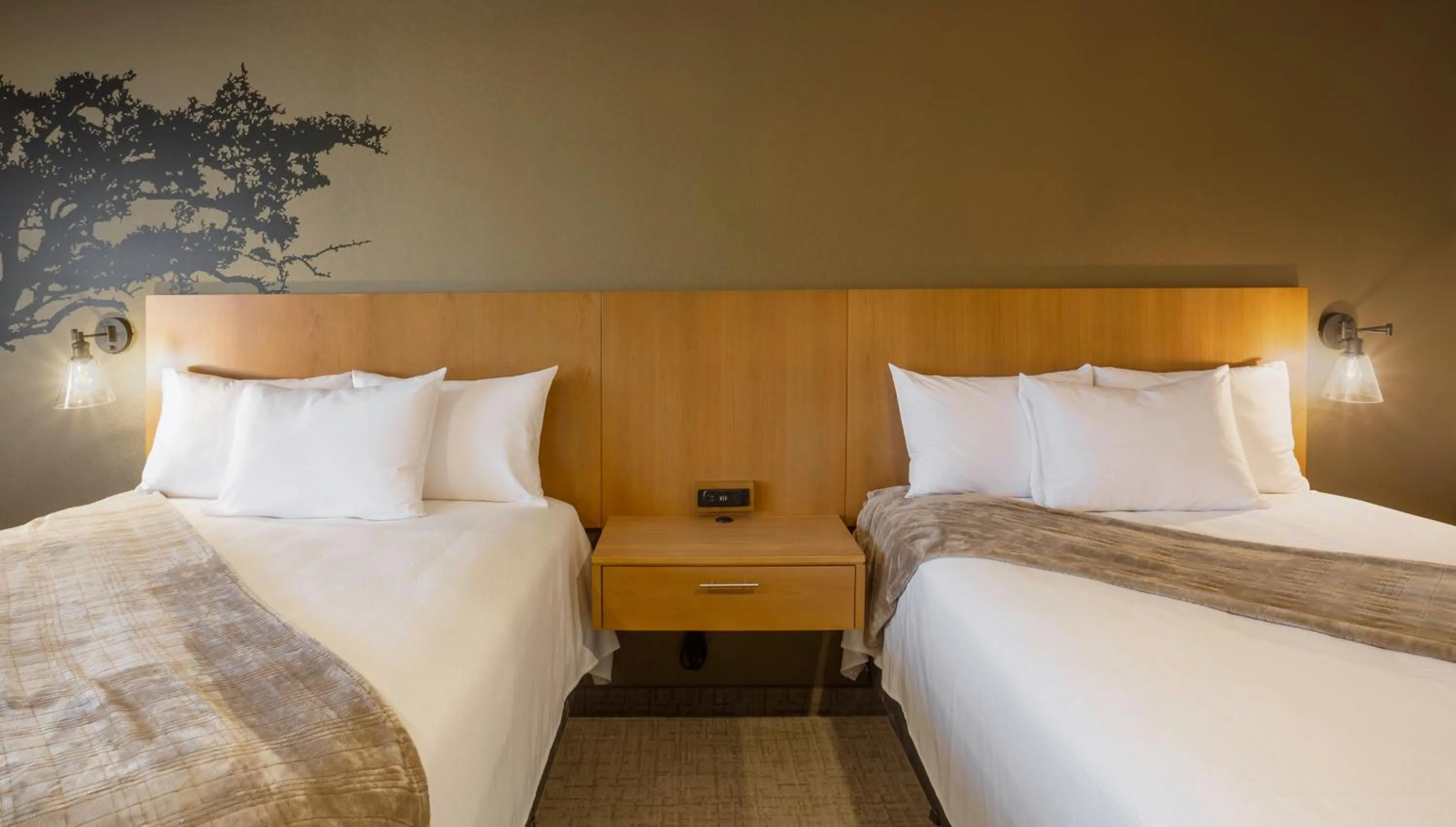 Bed in Red Sands Hotel