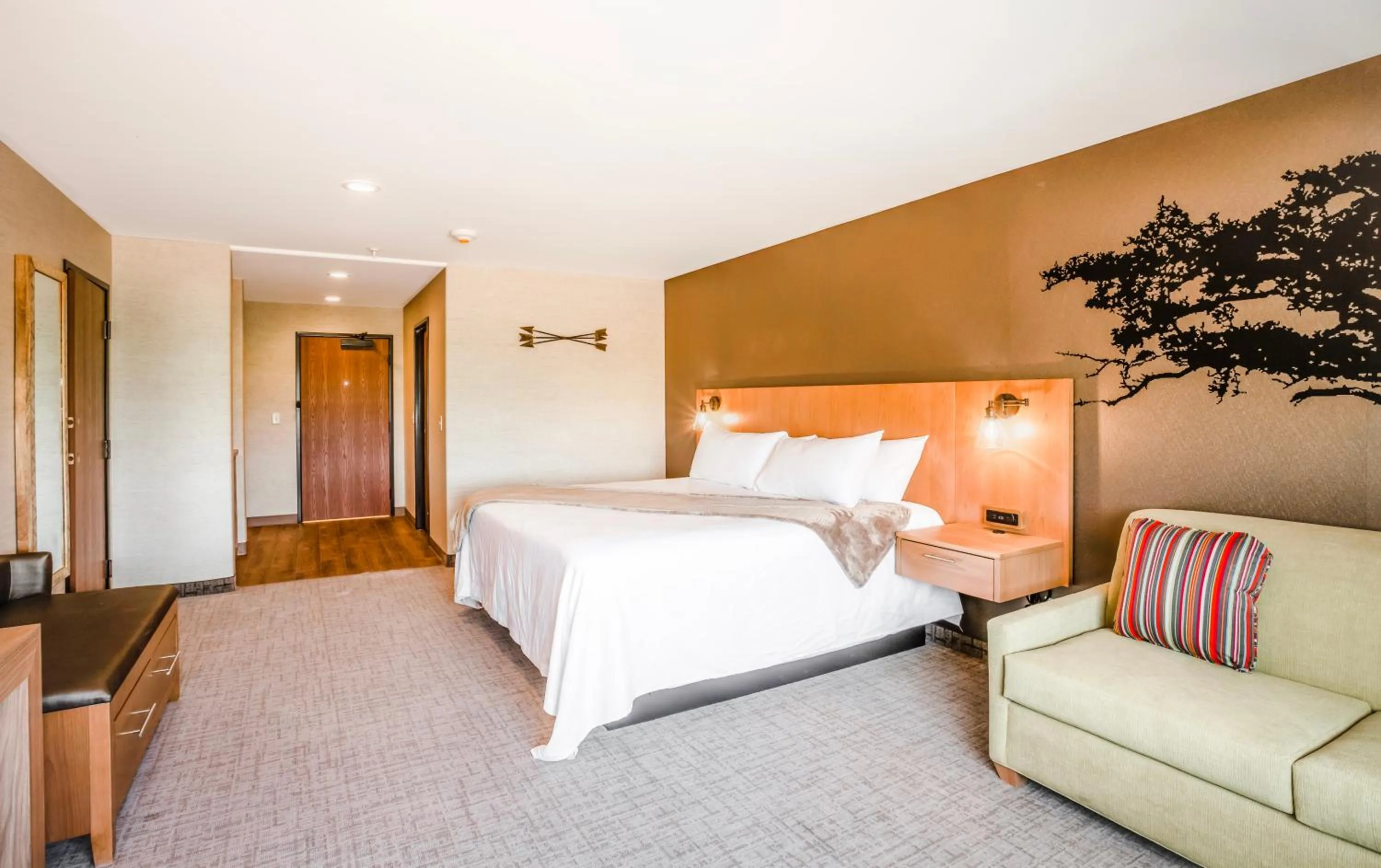 Bed in Red Sands Hotel