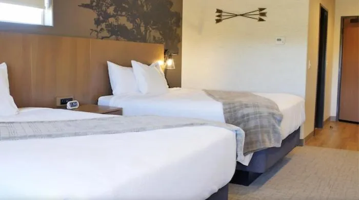 Bed in Red Sands Hotel