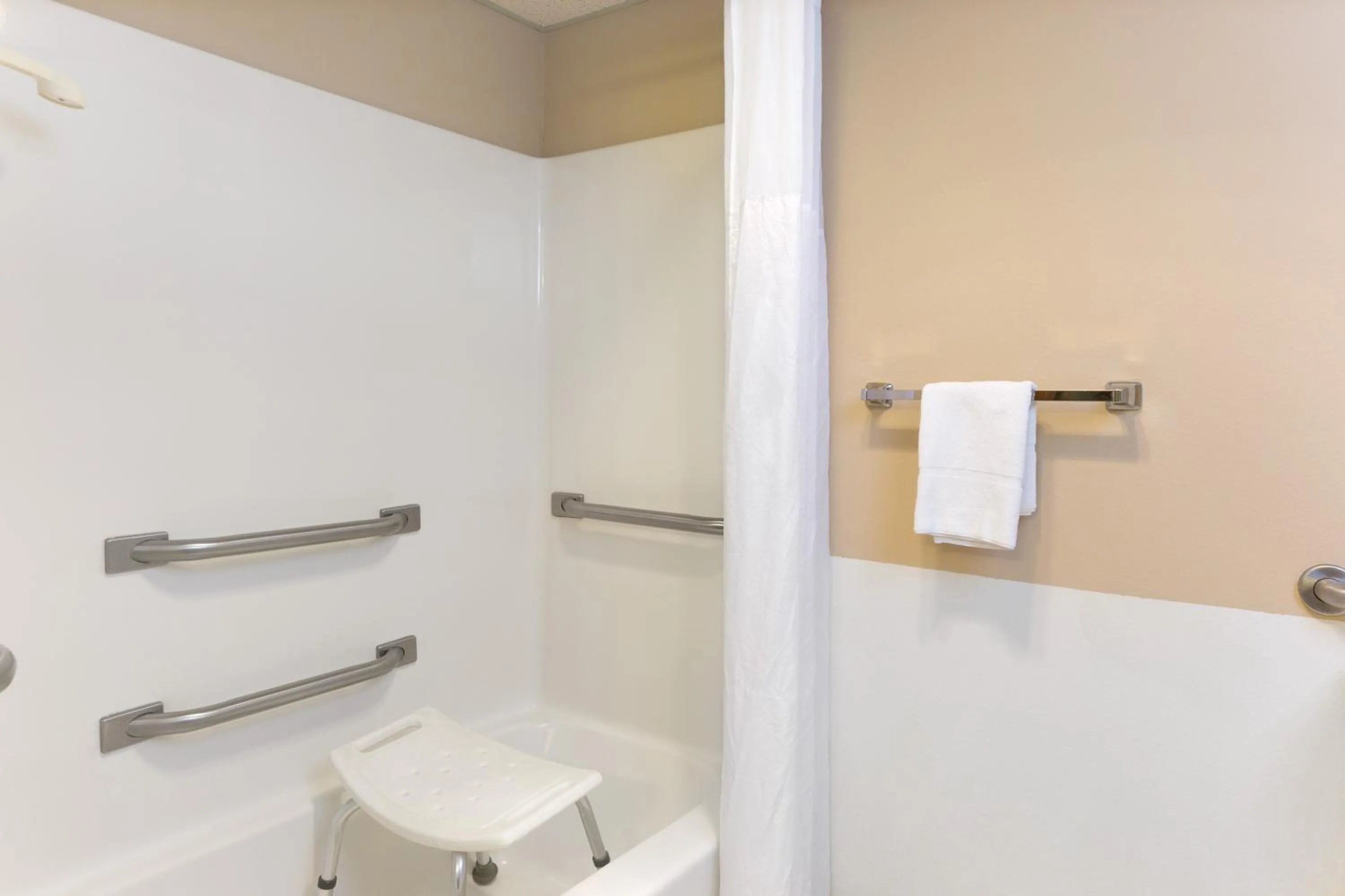 Bathroom in Super 8 by Wyndham Perry IA