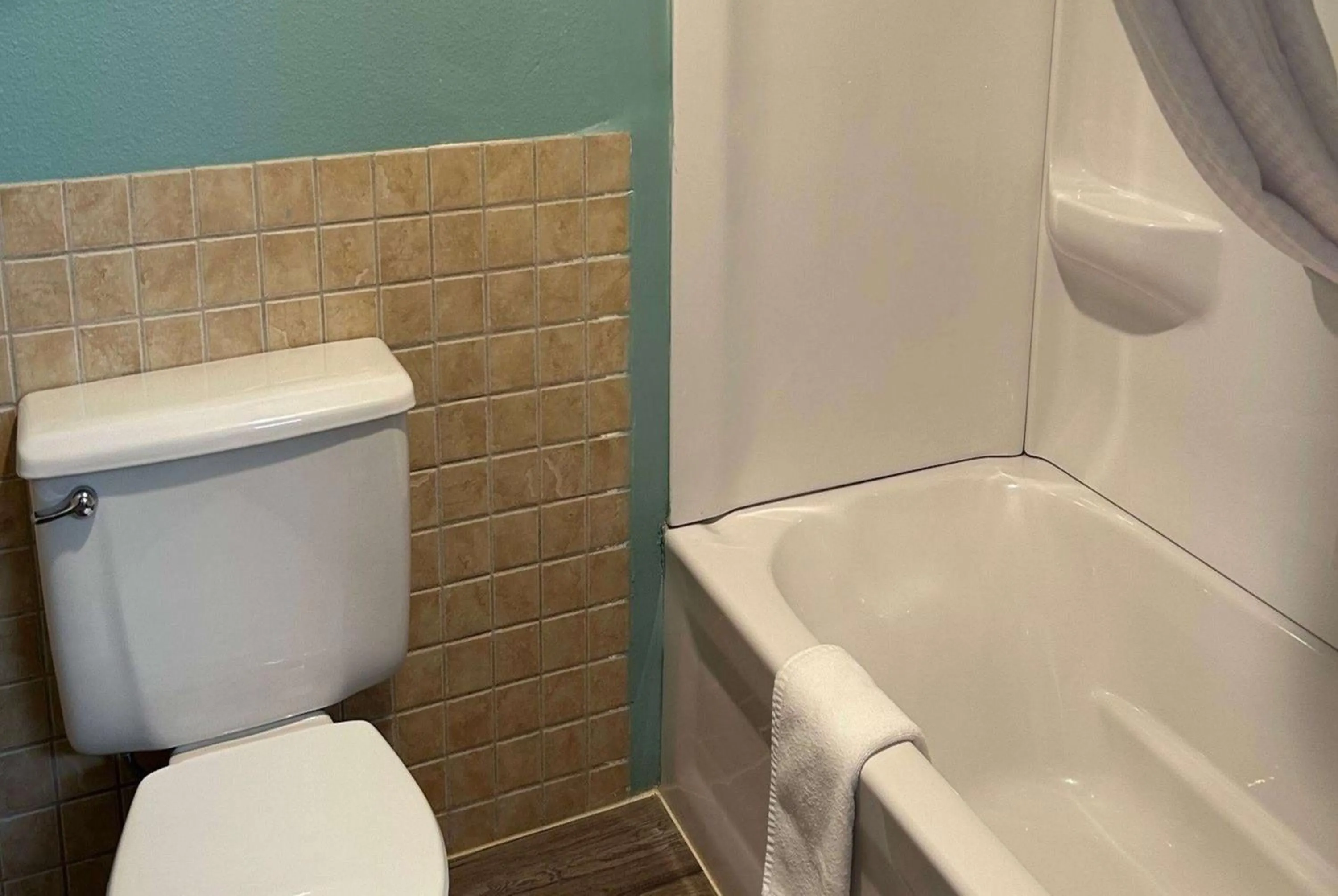 Bathroom in Super 8 by Wyndham Perry IA