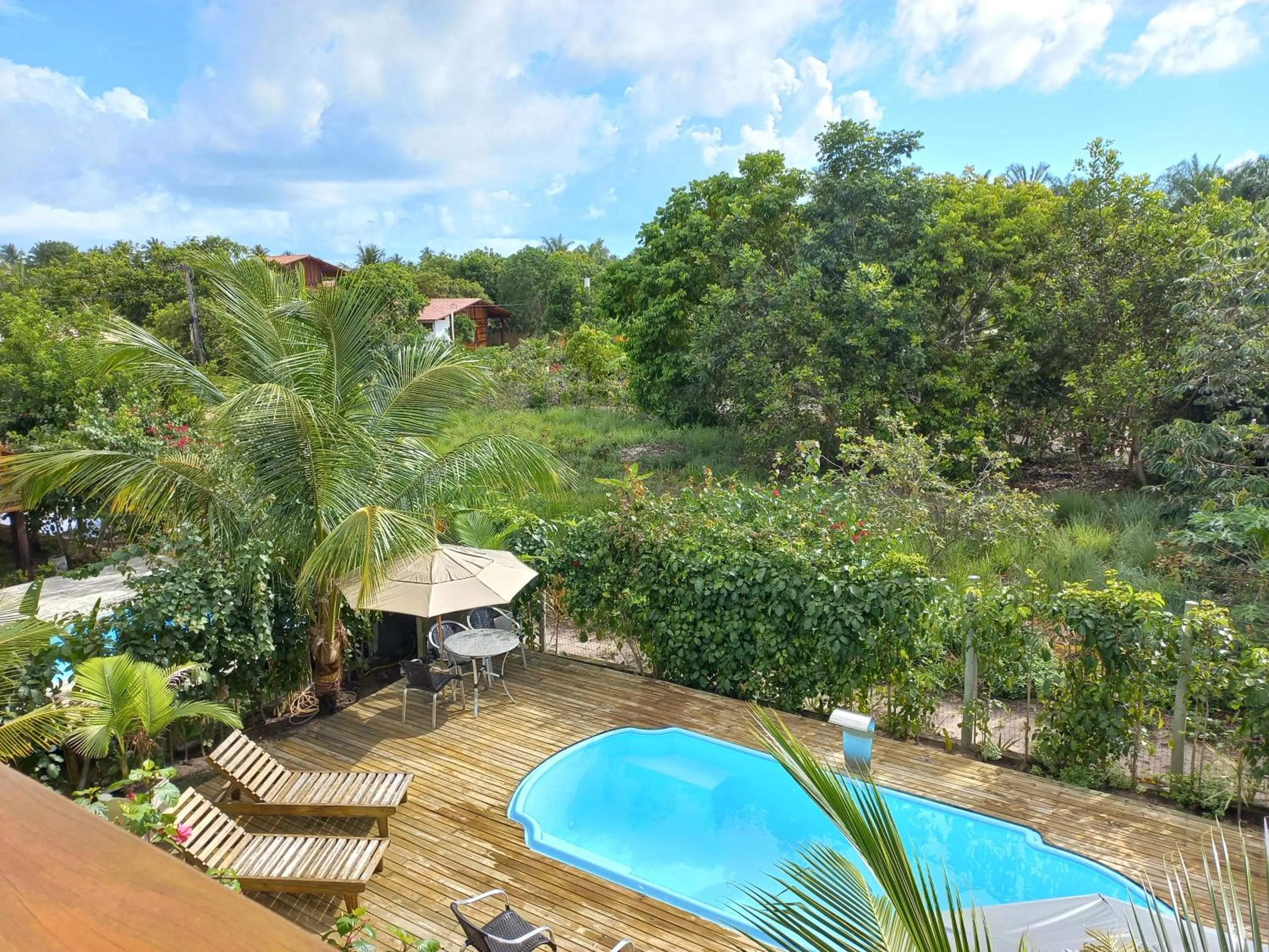 Pool view in Pousada Cantinho de Taipu