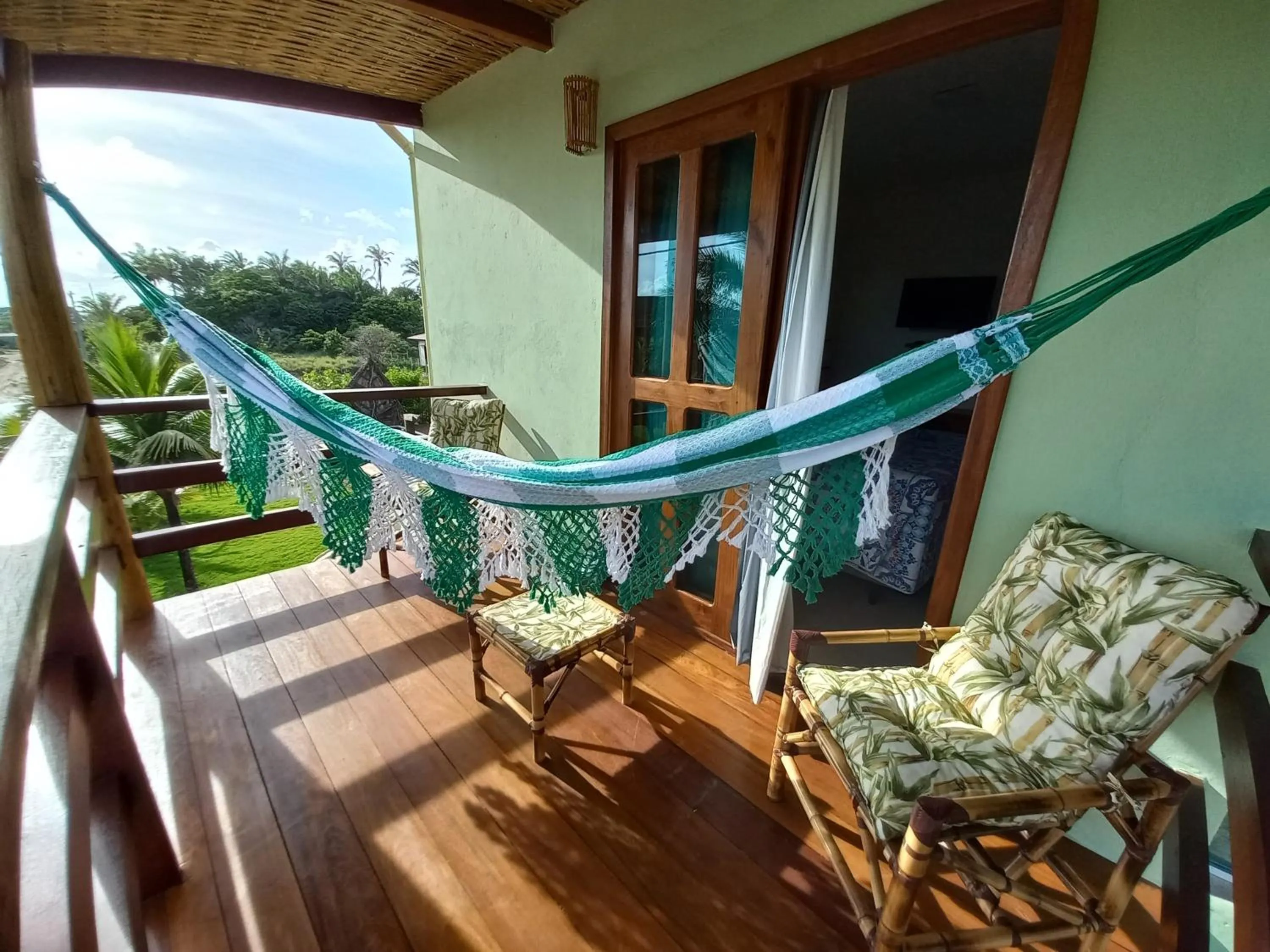 Balcony/Terrace in Pousada Cantinho de Taipu