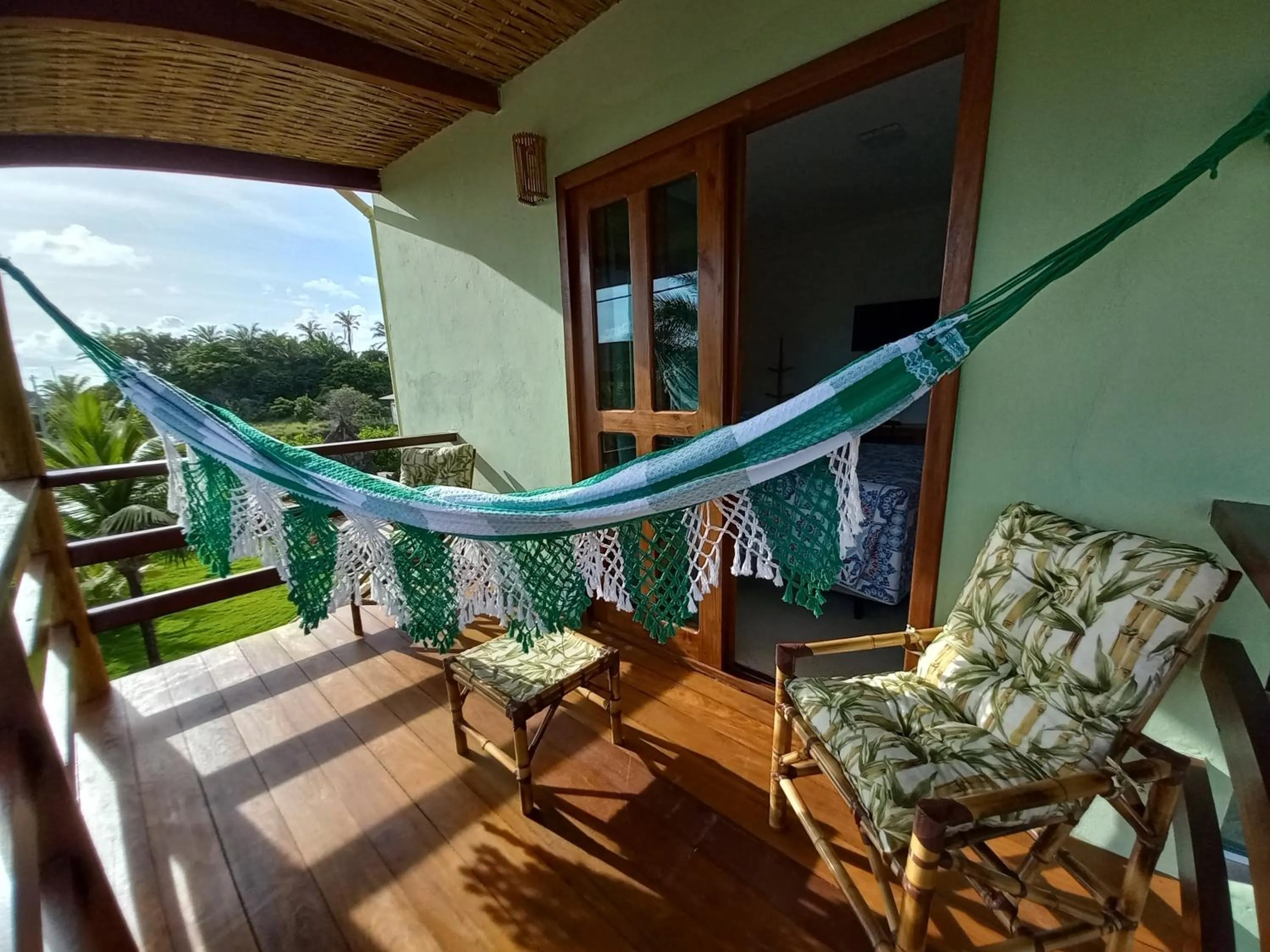 Balcony/Terrace in Pousada Cantinho de Taipu