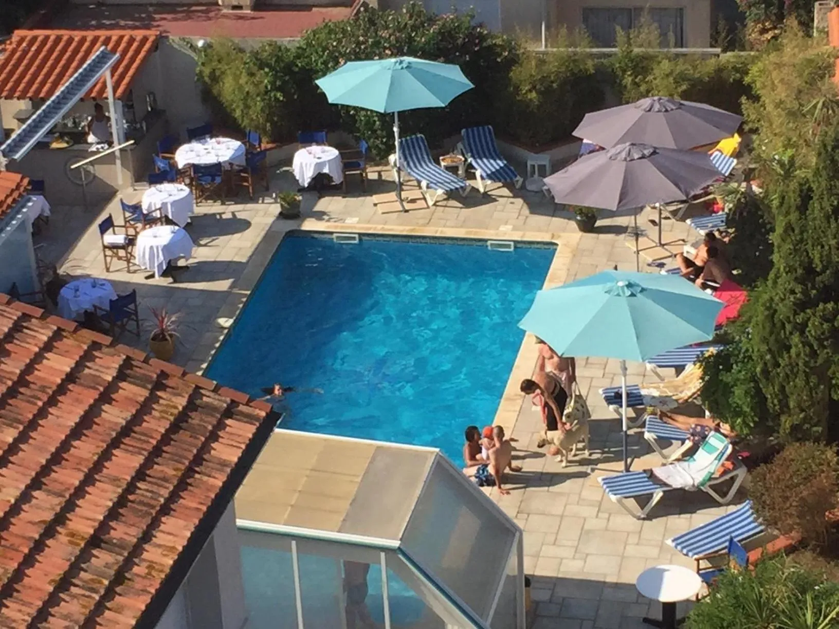 Swimming pool in Le Galion Hotel et Restaurant Canet Plage - Logis