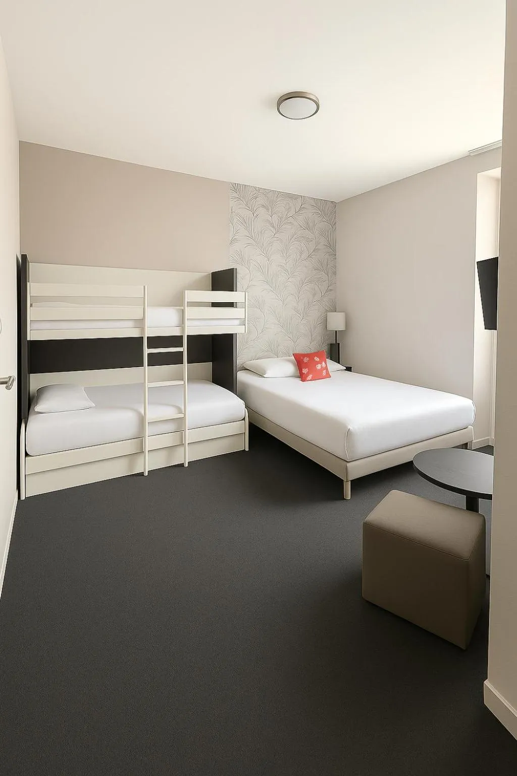 Bedroom, Bed in Hôtel Albert Elisabeth Gare SNCF