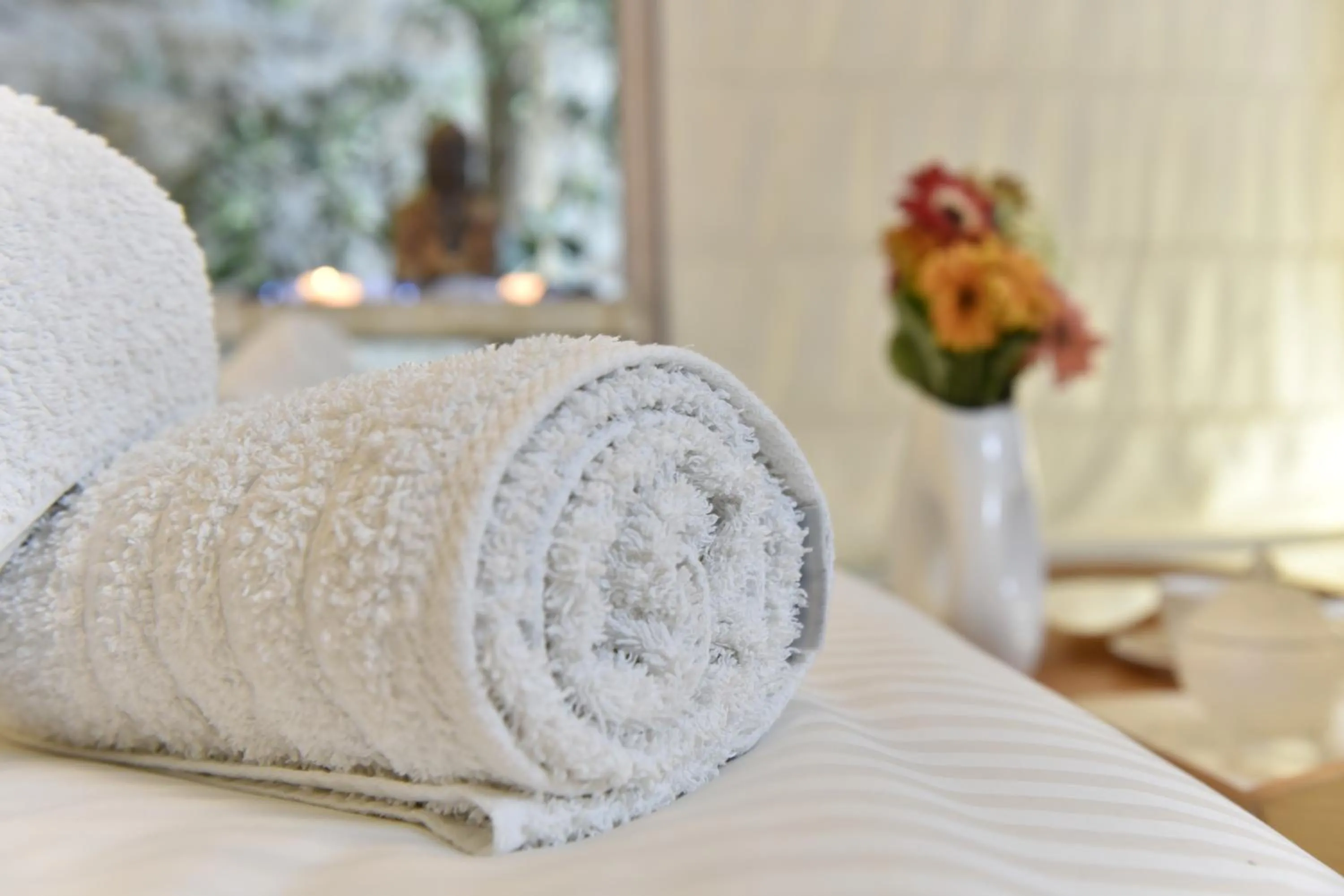 Bed in Manu Mykonos Next to the Beach Quality Brand Villa & Bungalows