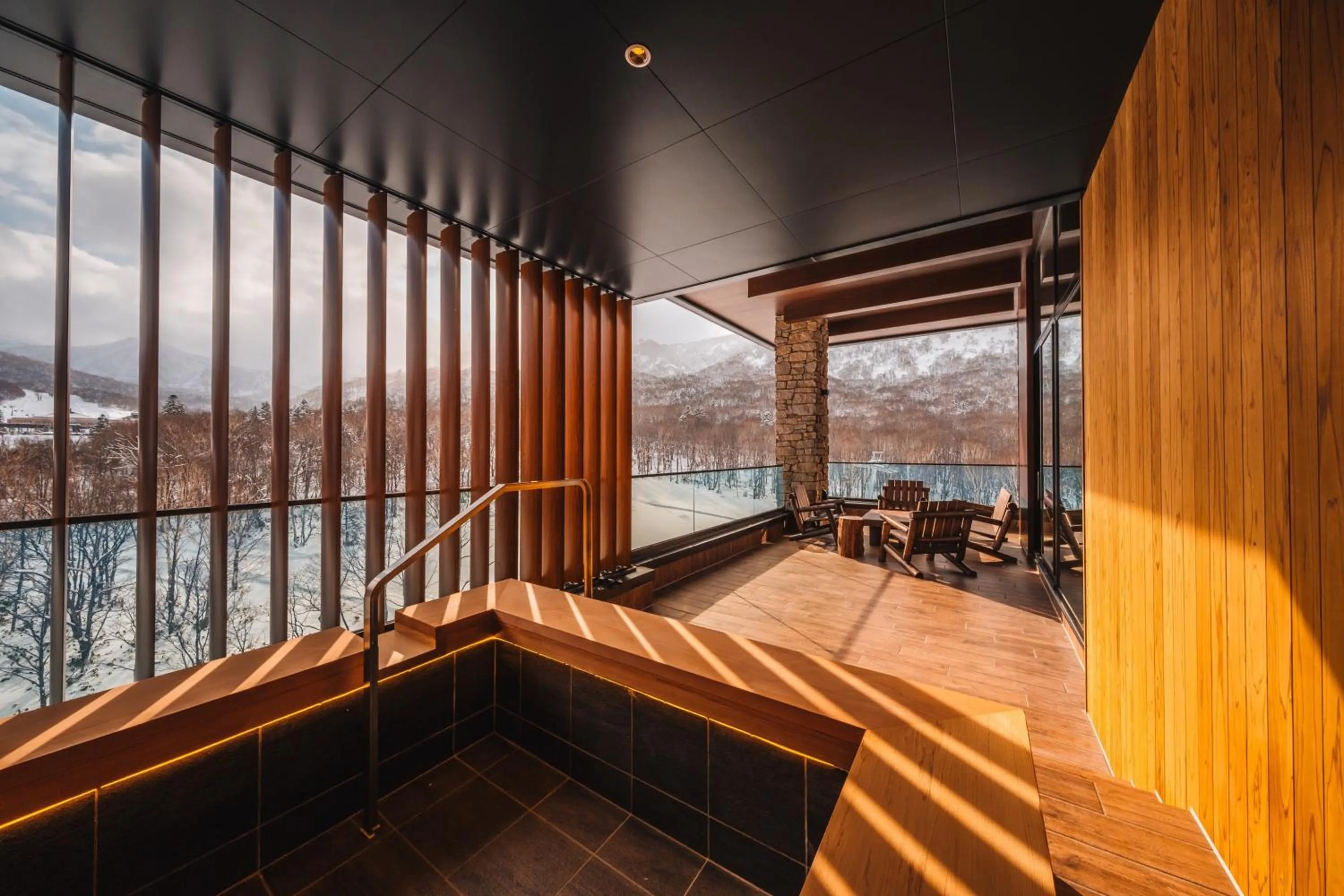 Open Air Bath in Yu Kiroro, Ski-in Ski-out Luxury Residences