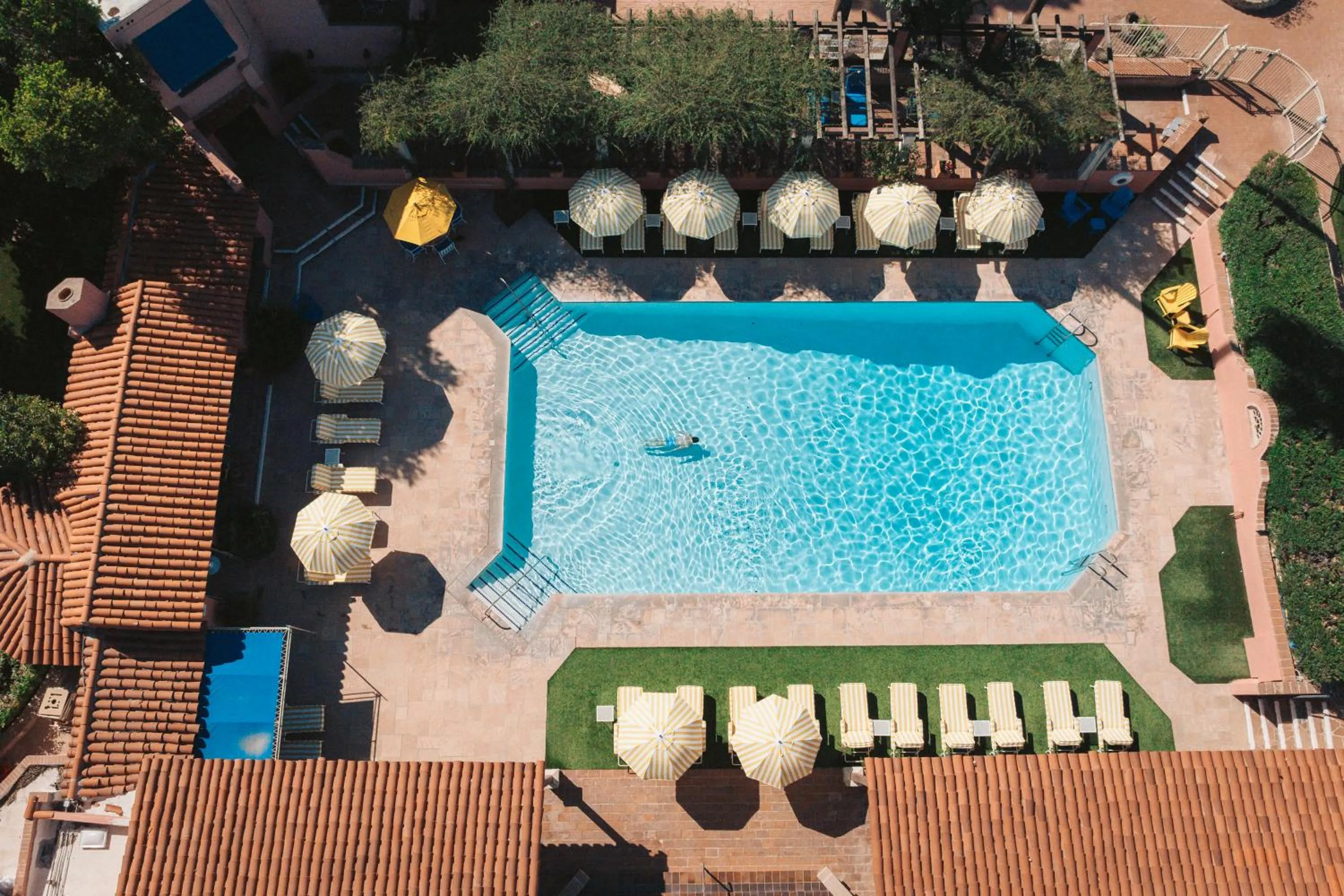 Pool view in Arizona Inn