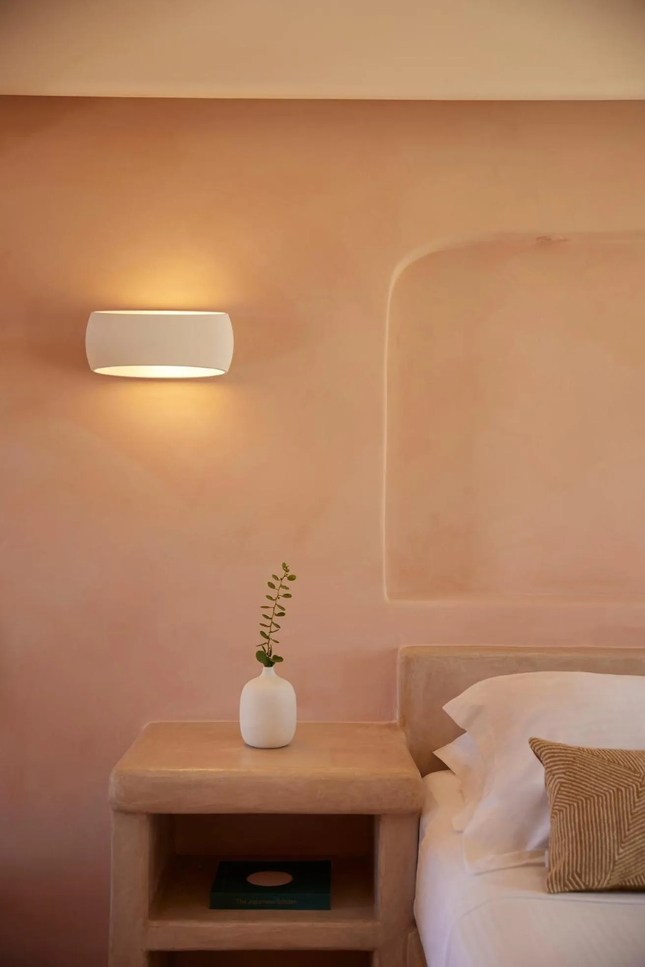 Bed in Danae Suites Santorini