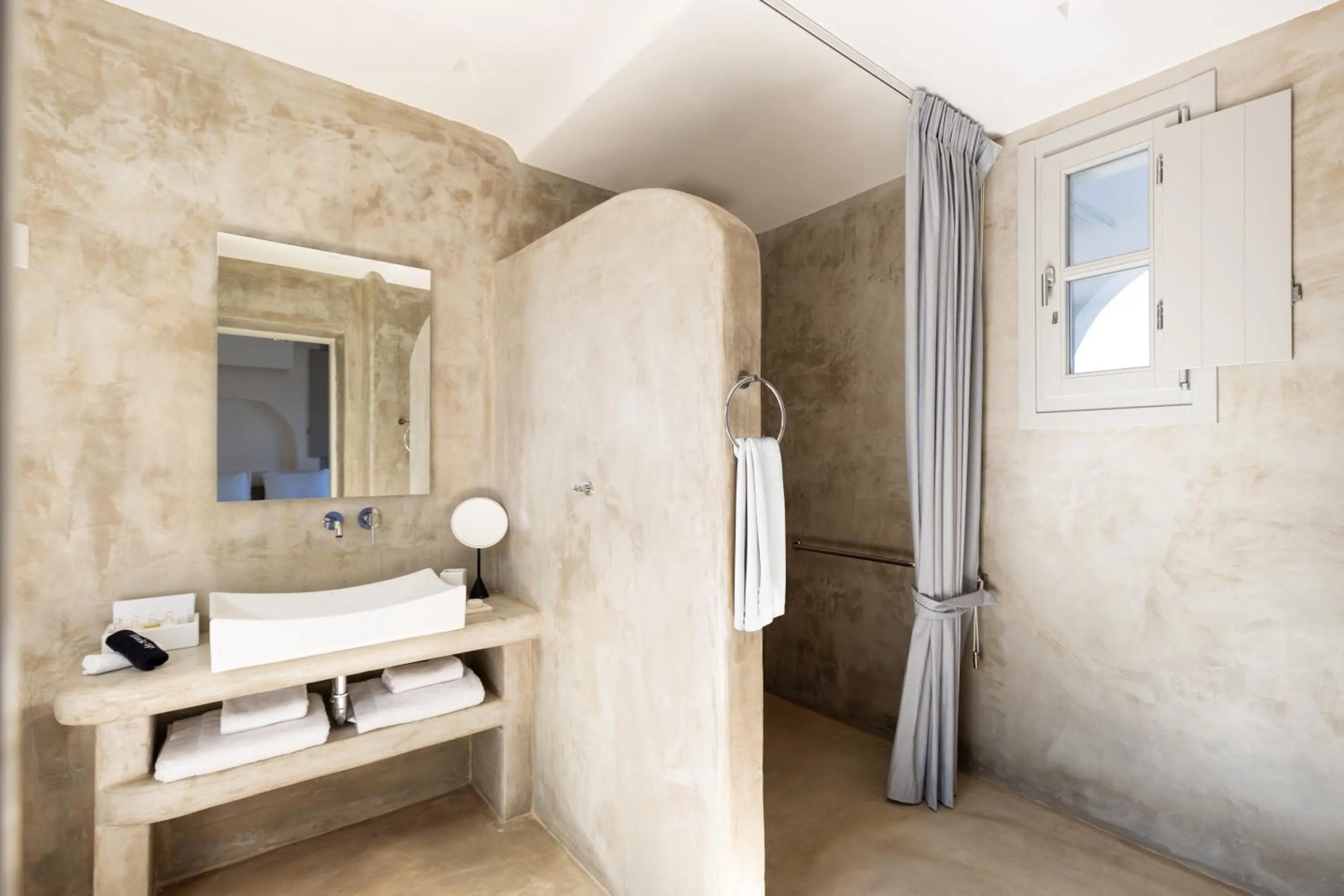 Bathroom in Danae Suites Santorini