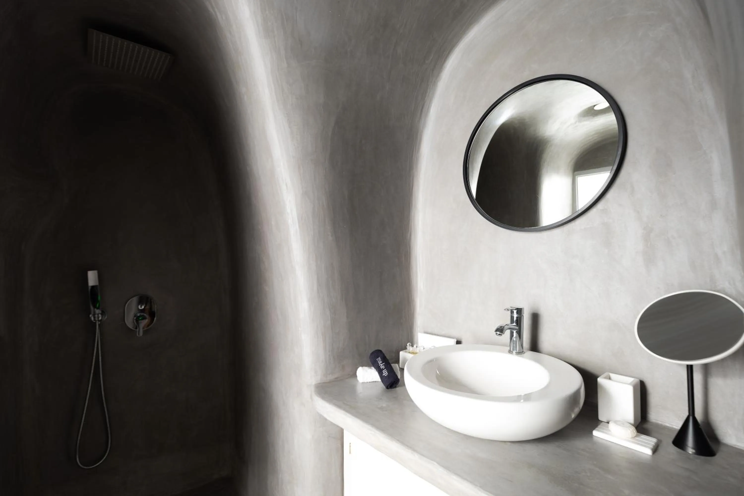 Bathroom in Danae Suites Santorini