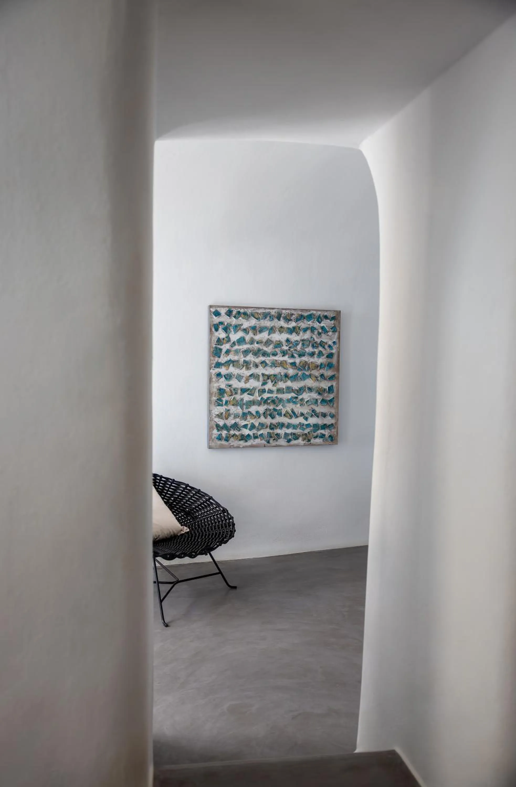 Bedroom in Danae Suites Santorini