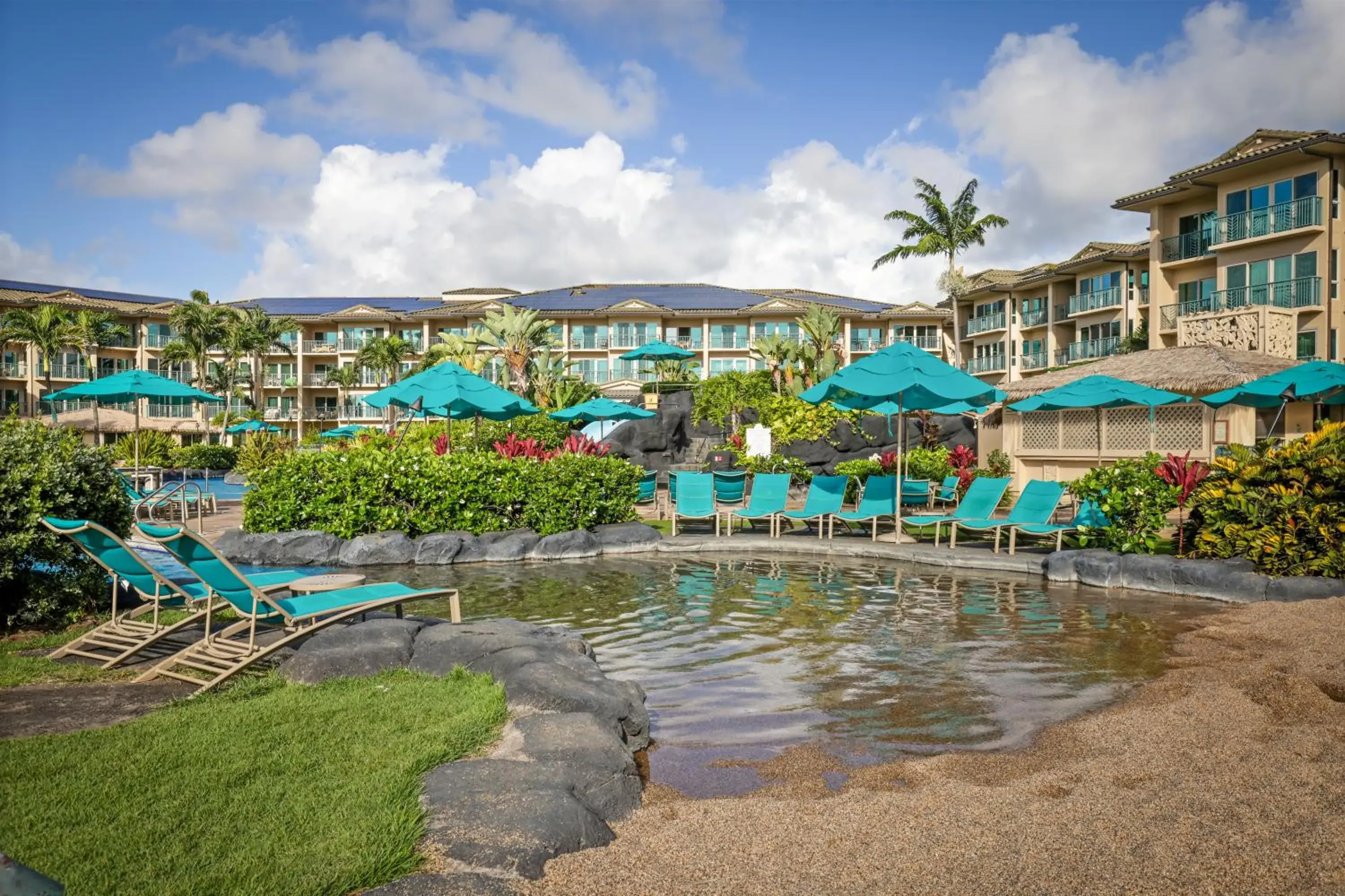 Swimming pool in Waipouli Beach Resort and Spa Kauai by OUTRIGGER Swimming pool in Waipouli Beach Resort and Spa Kauai by OUTRIGGER