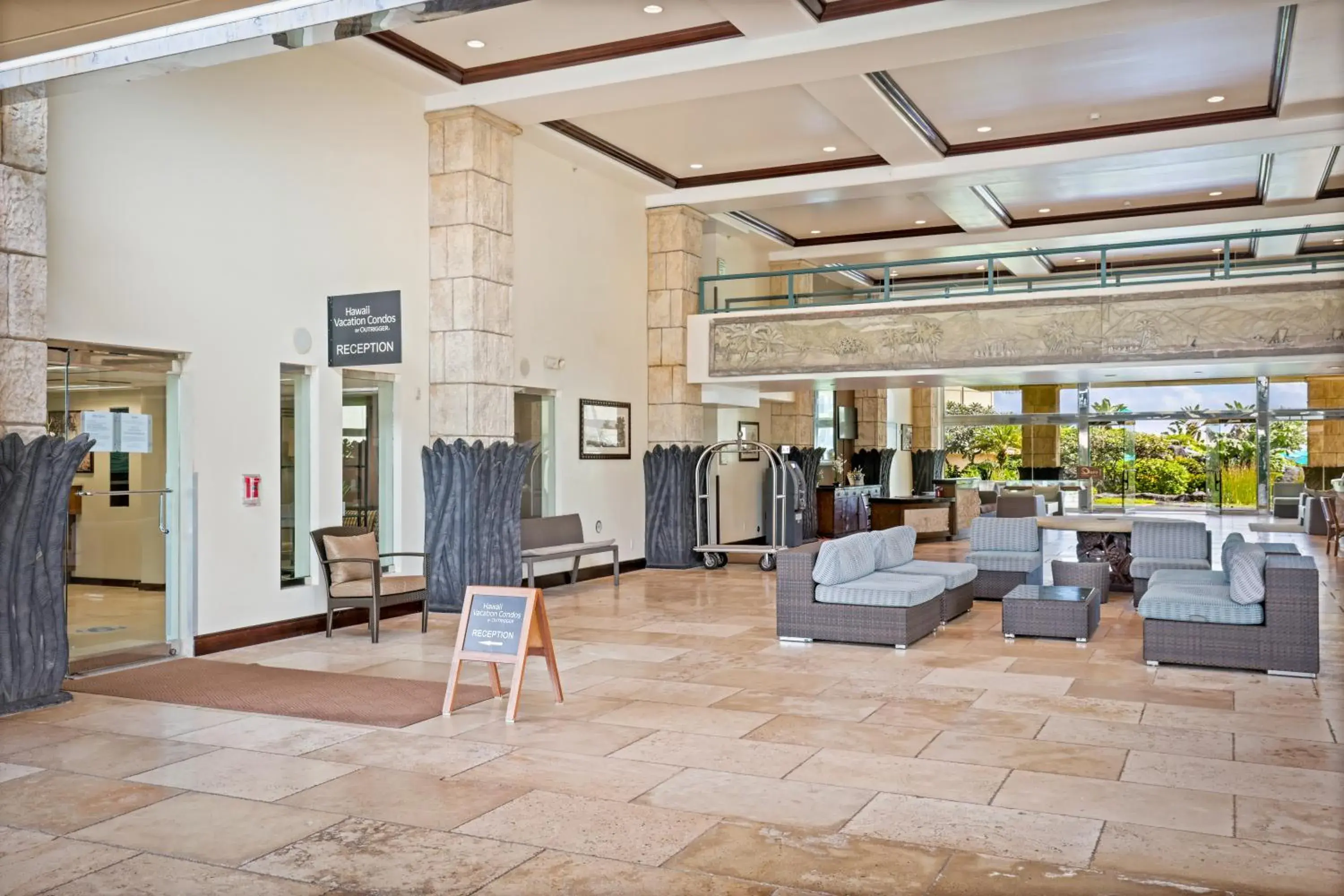 Lobby or reception in Waipouli Beach Resort and Spa Kauai by OUTRIGGER Lobby or reception in Waipouli Beach Resort and Spa Kauai by OUTRIGGER