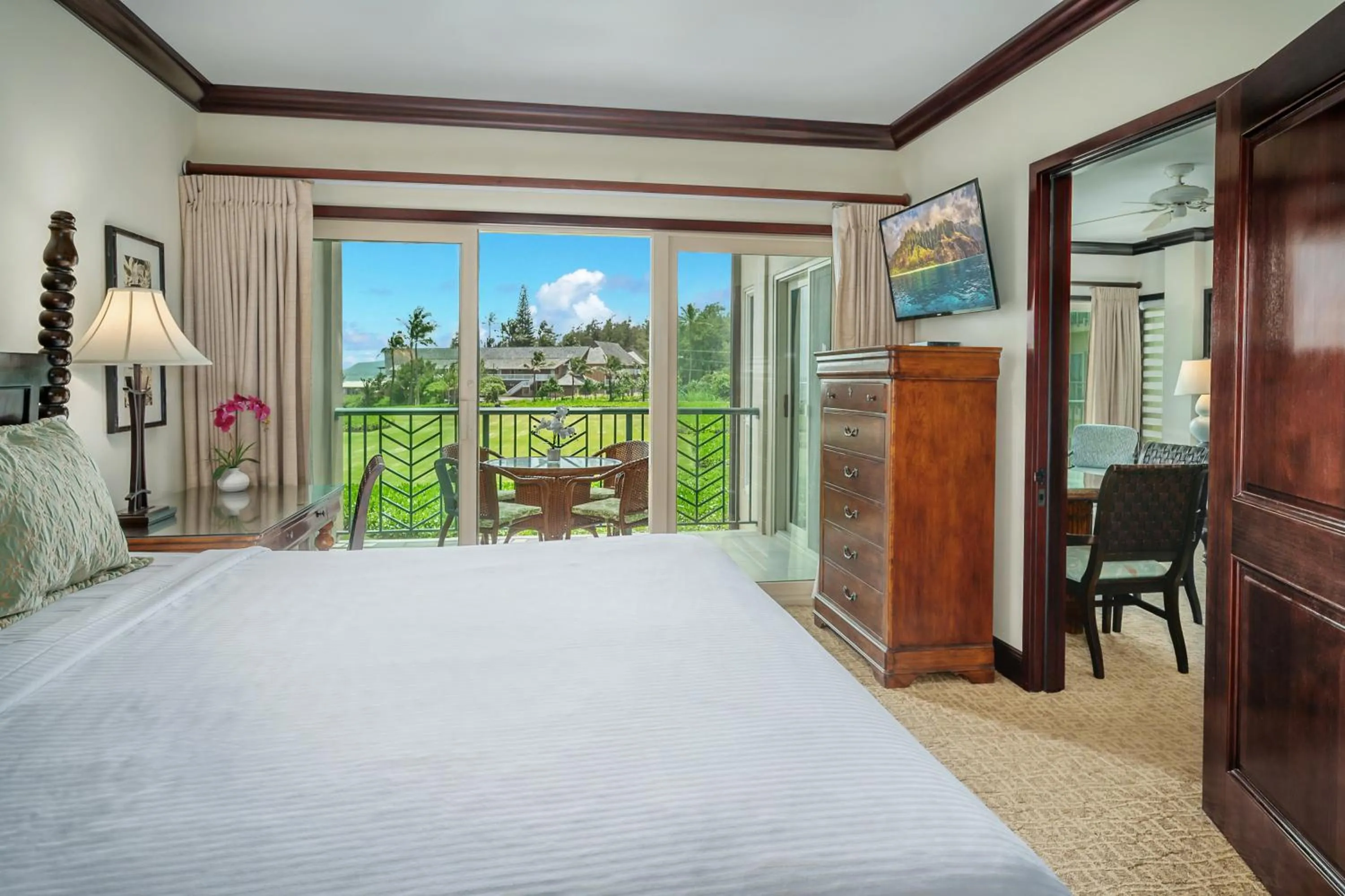 Bedroom, Bed in Waipouli Beach Resort and Spa Kauai by OUTRIGGER