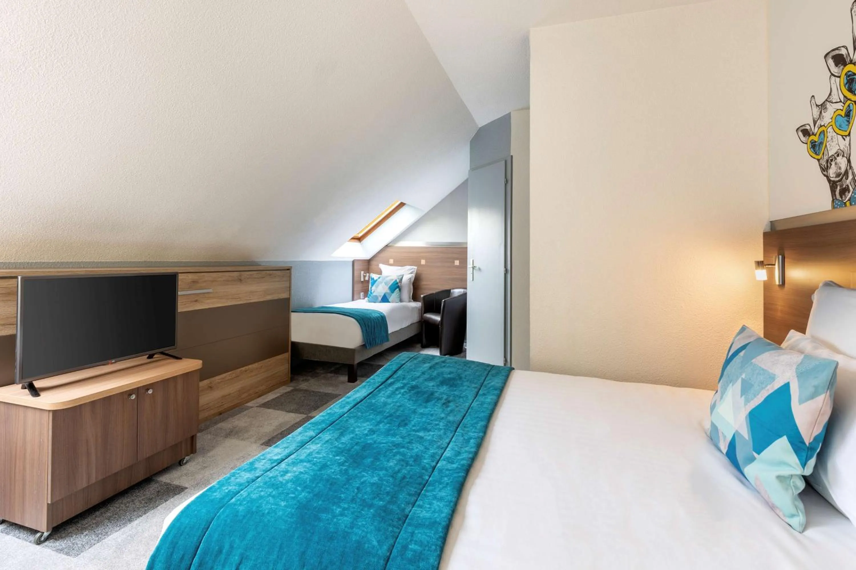 Bedroom, Bed in Sure Hotel by Best Western Lille Tourcoing Ex Hotel Garden