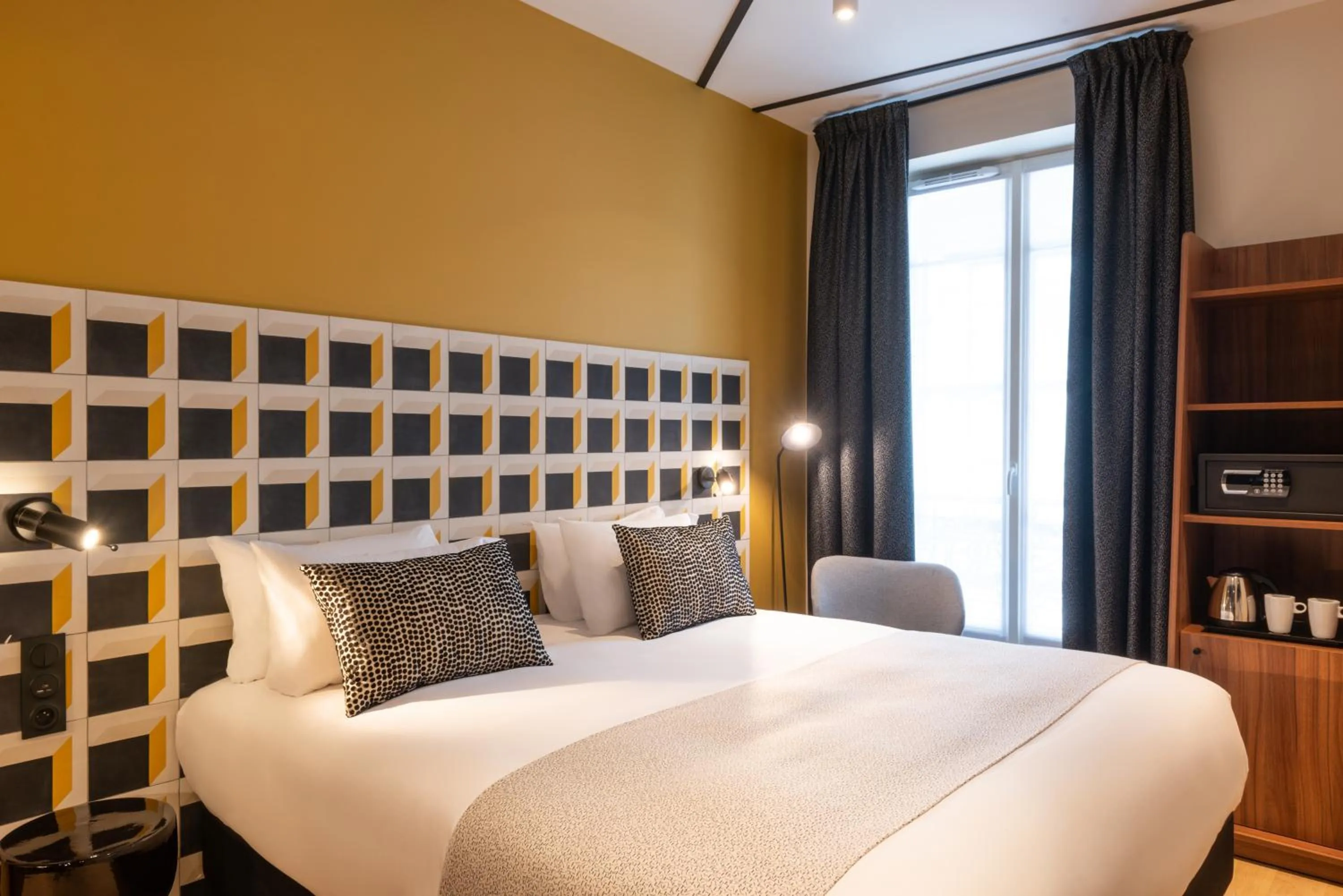 Bedroom, Bed in Paris Art Hotel Quartier Latin by Malone