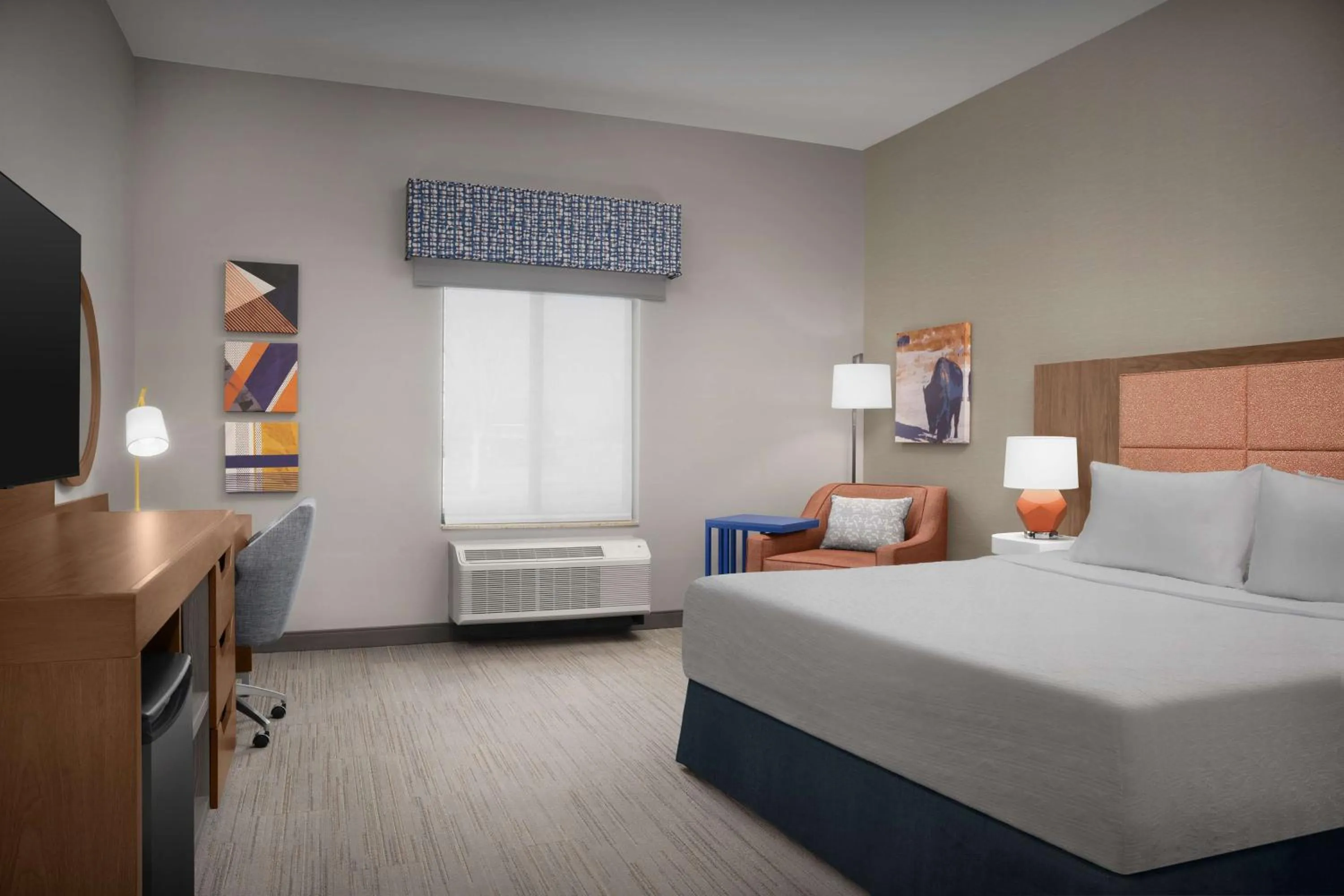 Bed in Hampton Inn & Suites Williston