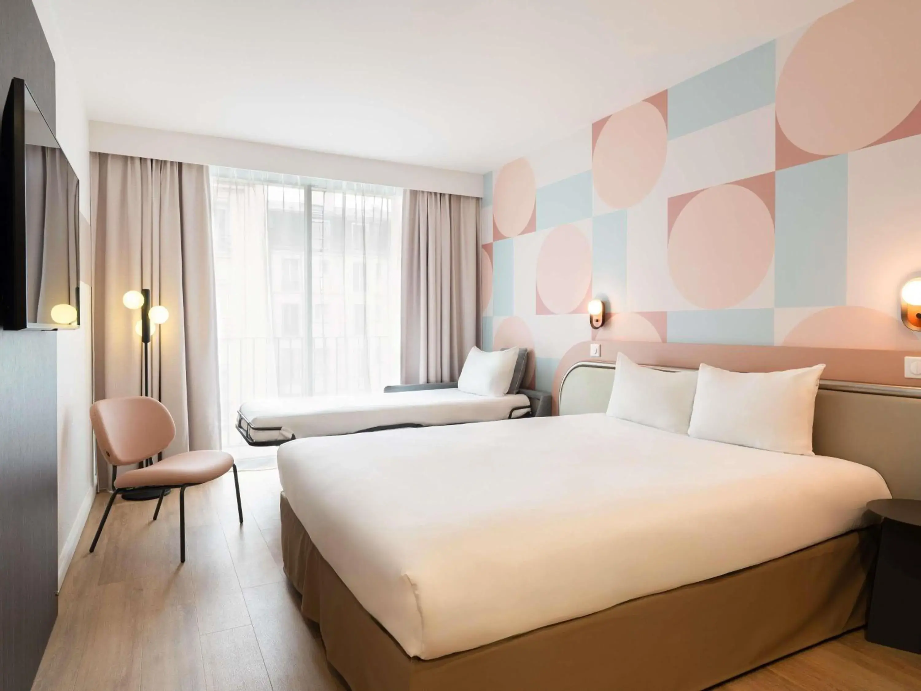 Bedroom, Bed in ibis Styles Paris Porte d'Orléans Bedroom, Bed in ibis Styles Paris Porte d'Orléans