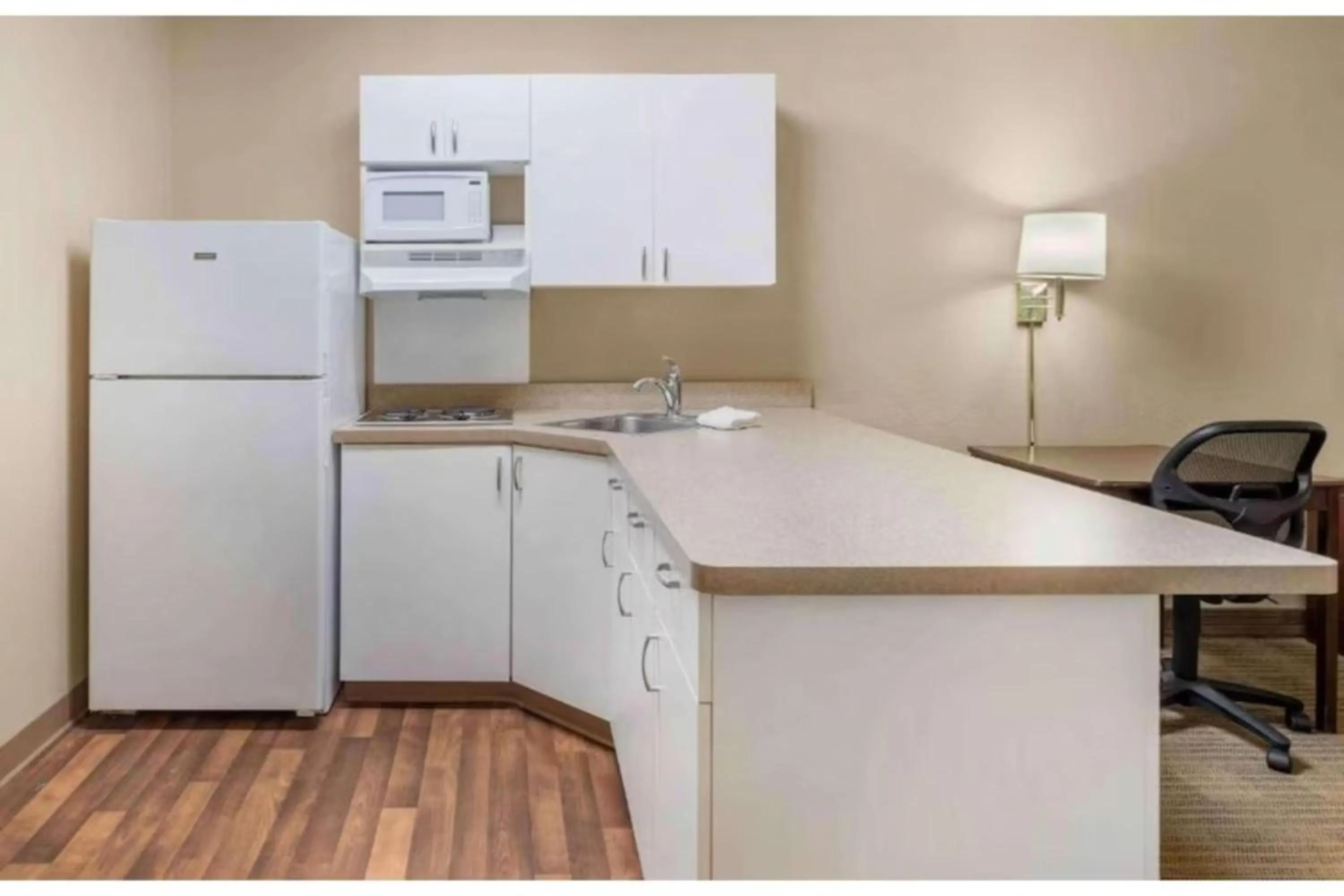 kitchen in Studio 6 Corporate Extended Stay Chicago Lisle IL