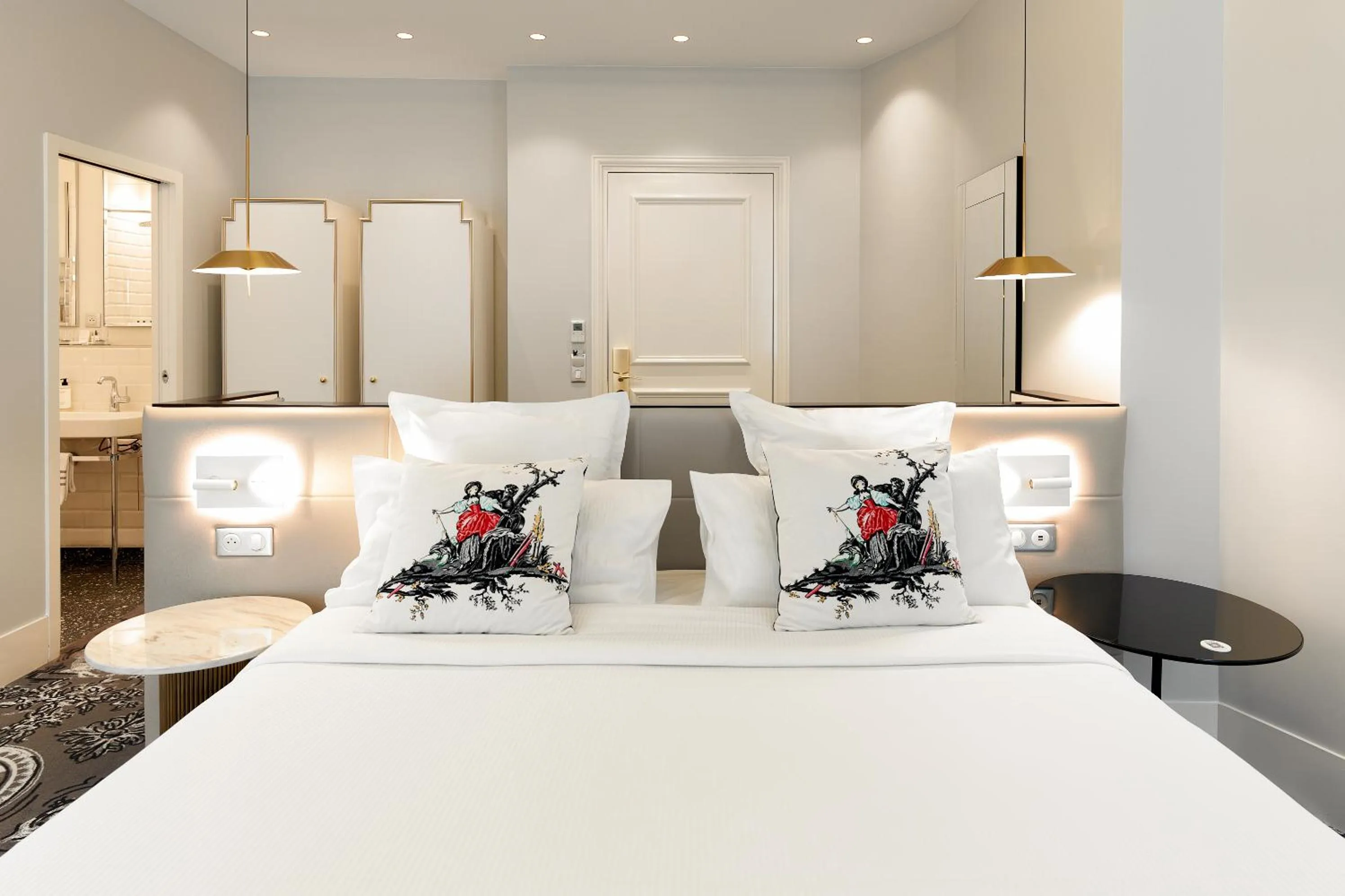 Bedroom, Bed in Normandy Le Chantier