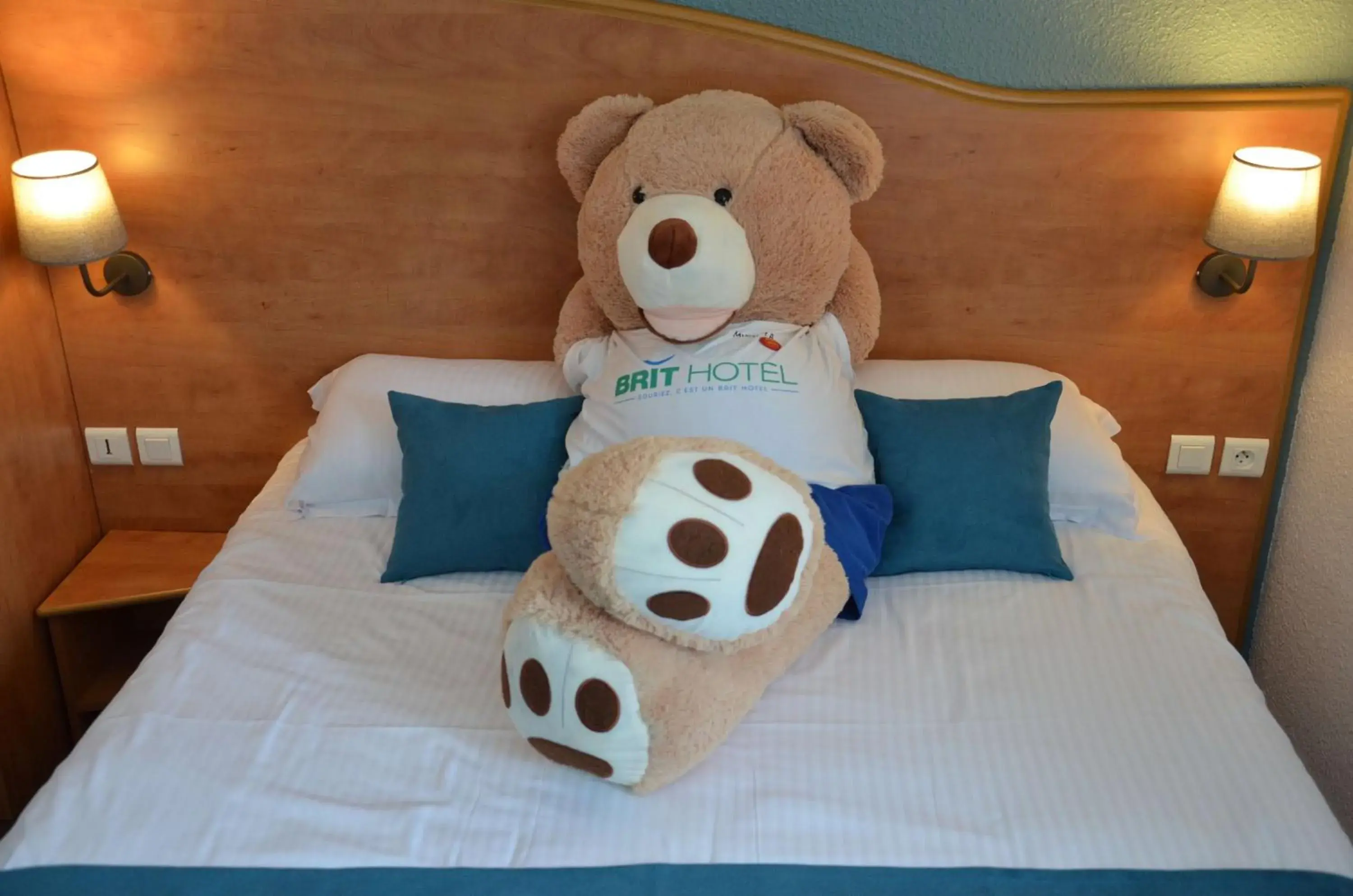 Bedroom, Bed in BRIT HOTEL Caen Hérouville Bedroom, Bed in BRIT HOTEL Caen Hérouville