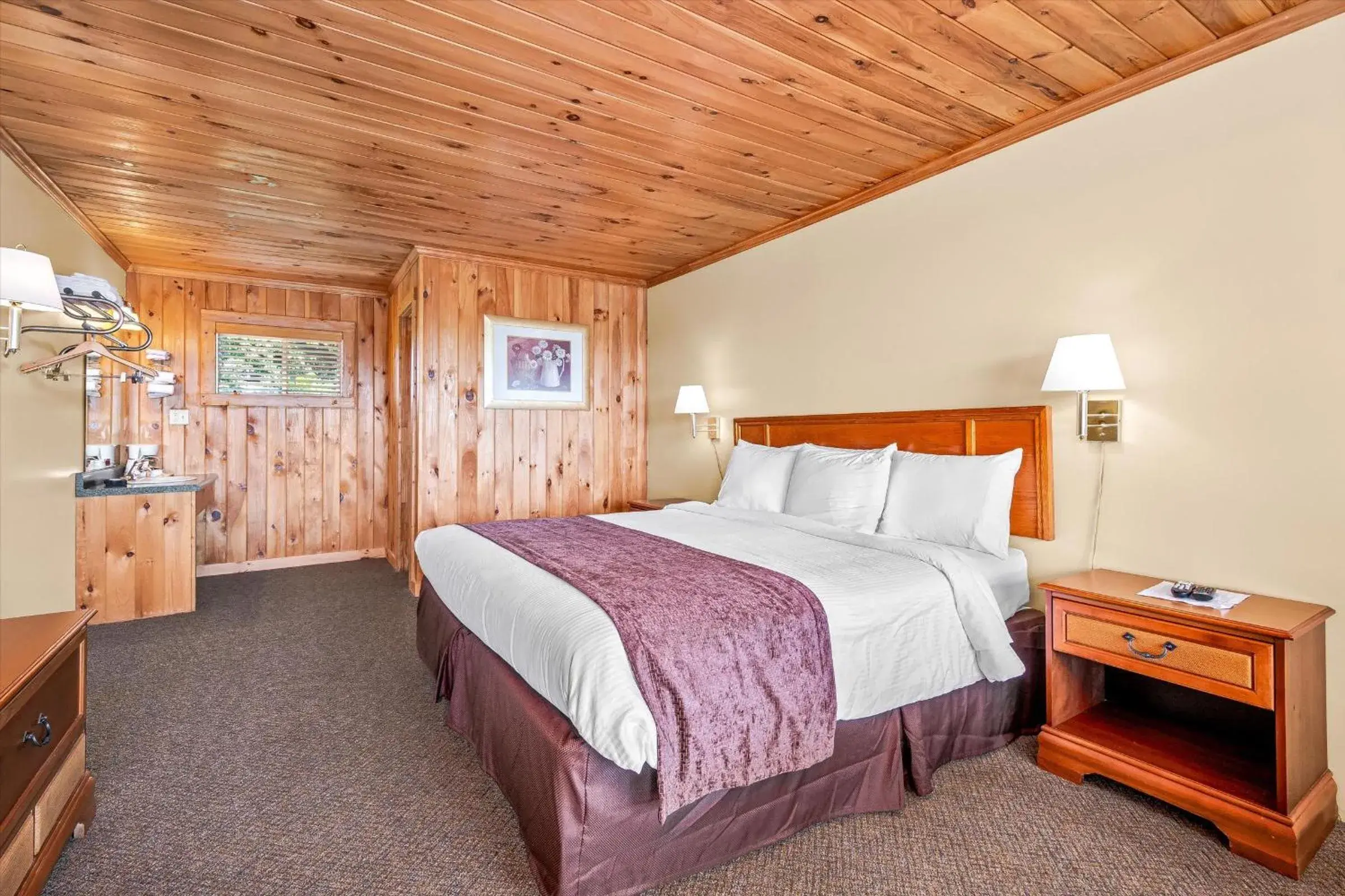 Bed in Early Blue Motel Bed in Early Blue Motel