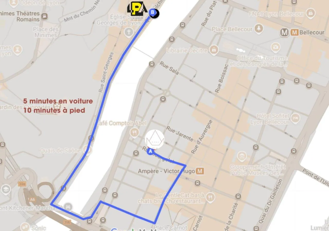 Parking in Hôtel de l'Abbaye Lyon - Boutique Hôtel