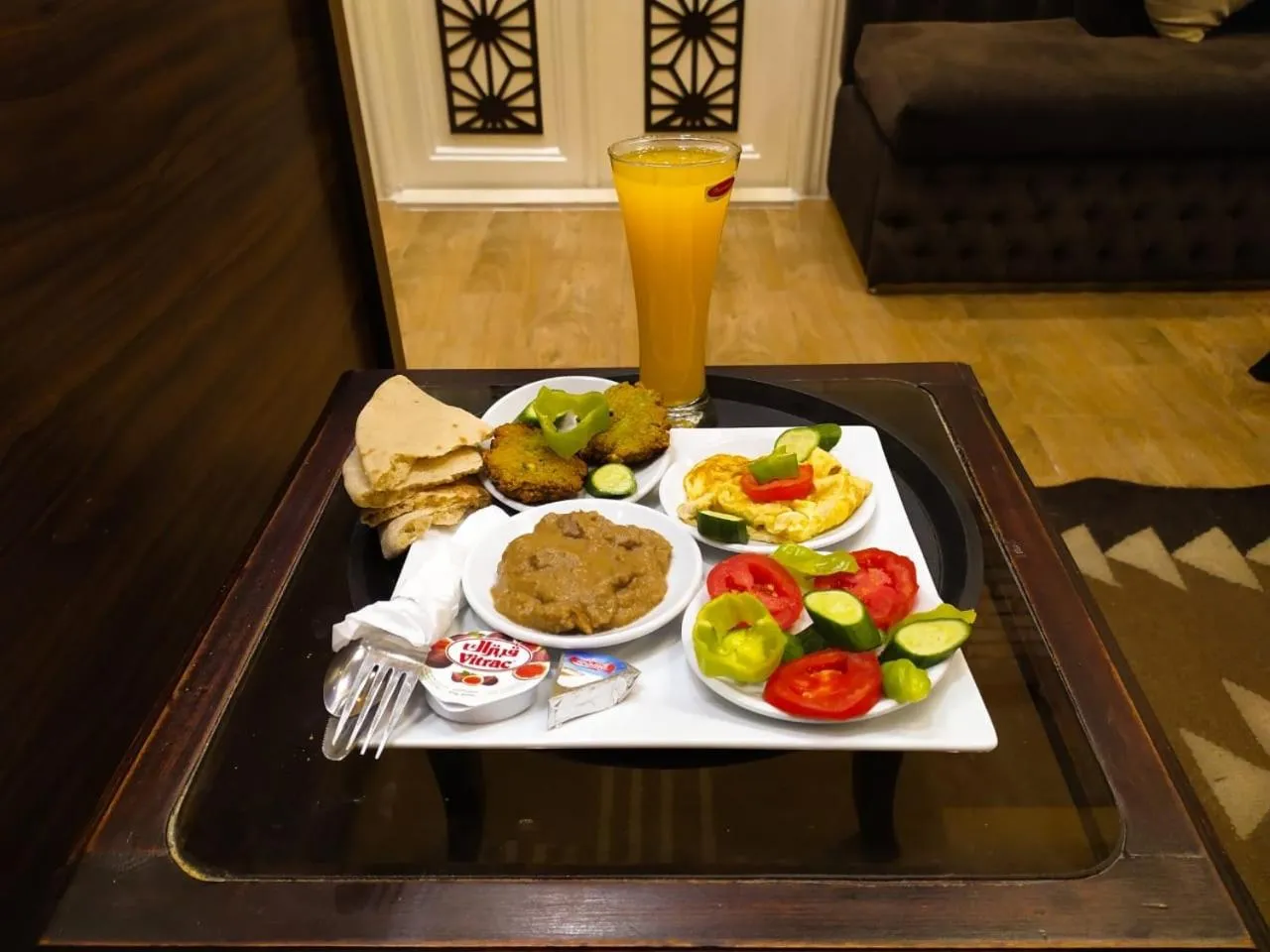 Breakfast in Heritage Hostel Cairo
