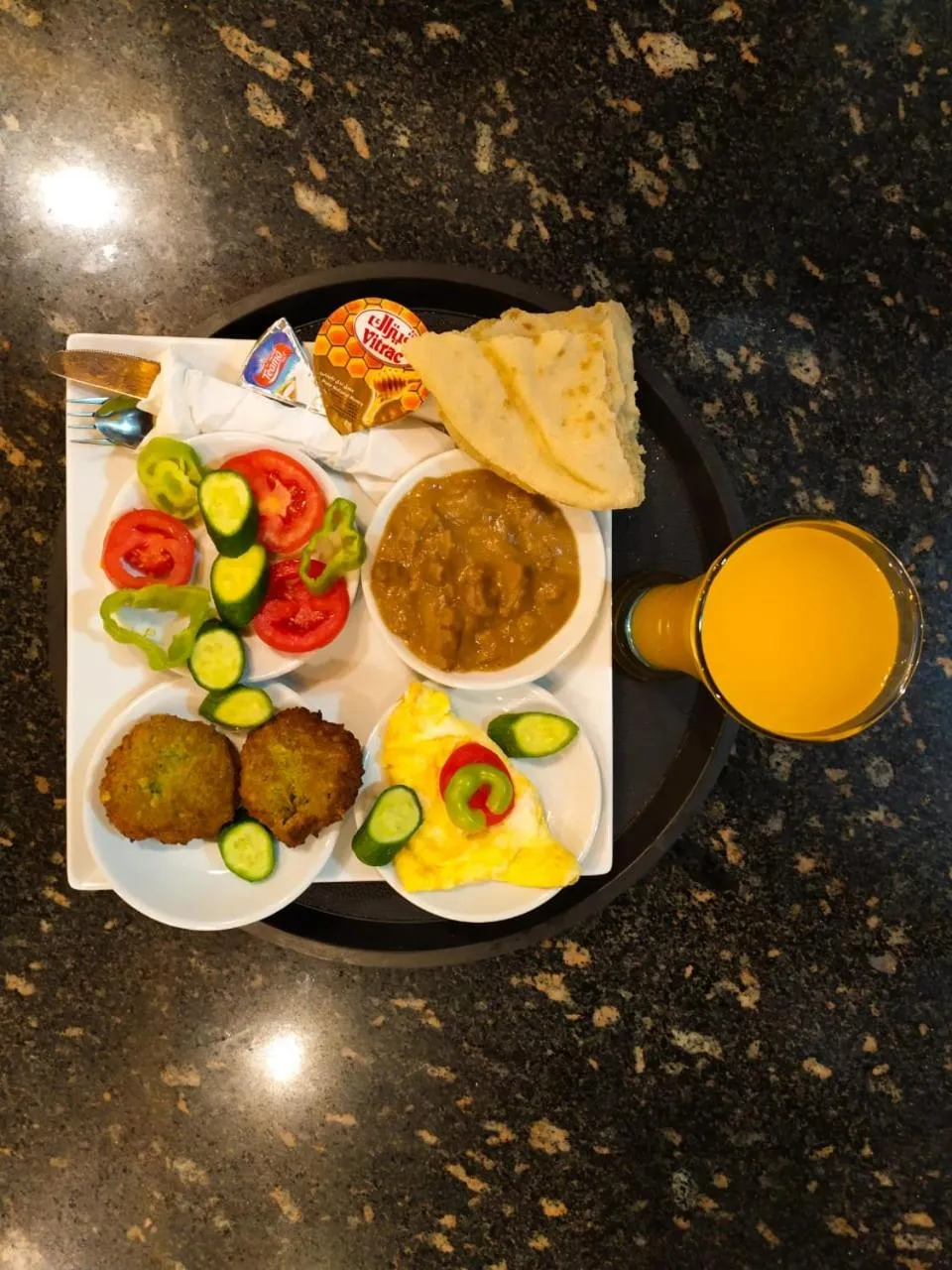 Breakfast in Heritage Hostel Cairo