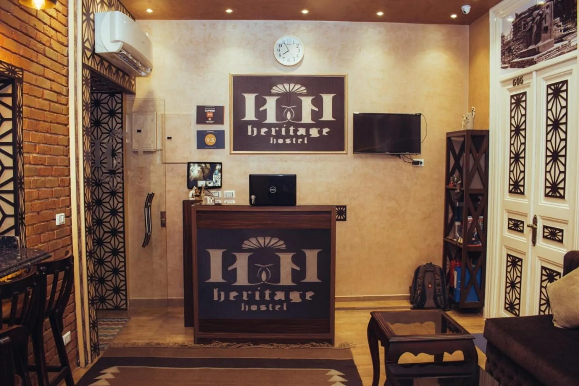 Lobby or reception in Heritage Hostel Cairo