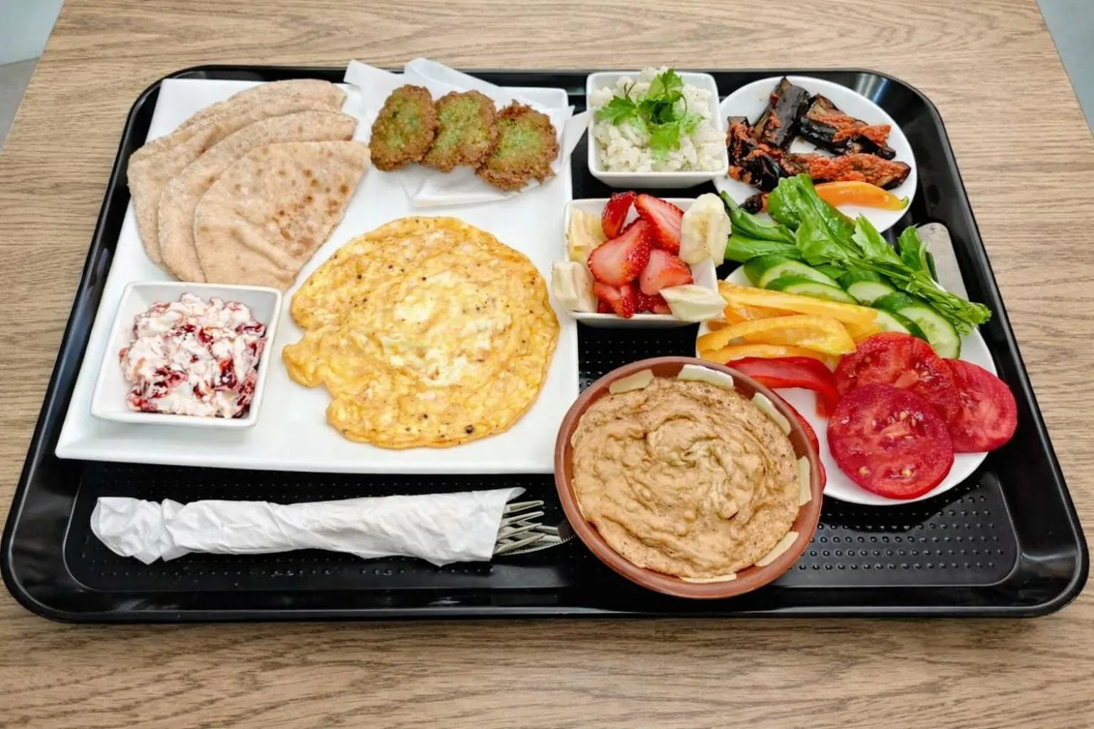 Continental breakfast in Heritage Hostel Cairo