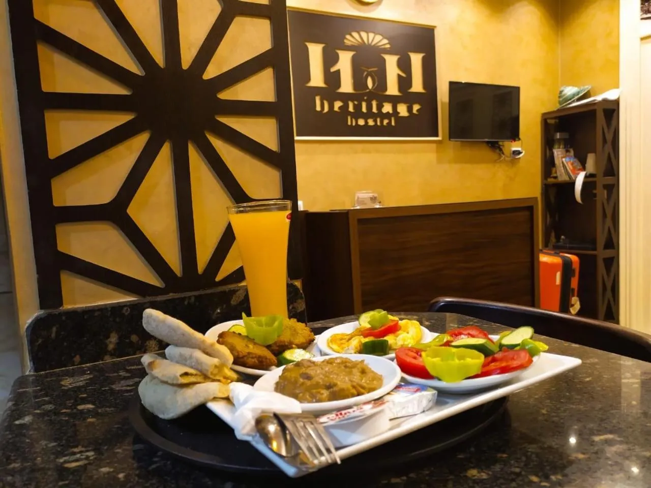 Food and drinks in Heritage Hostel Cairo