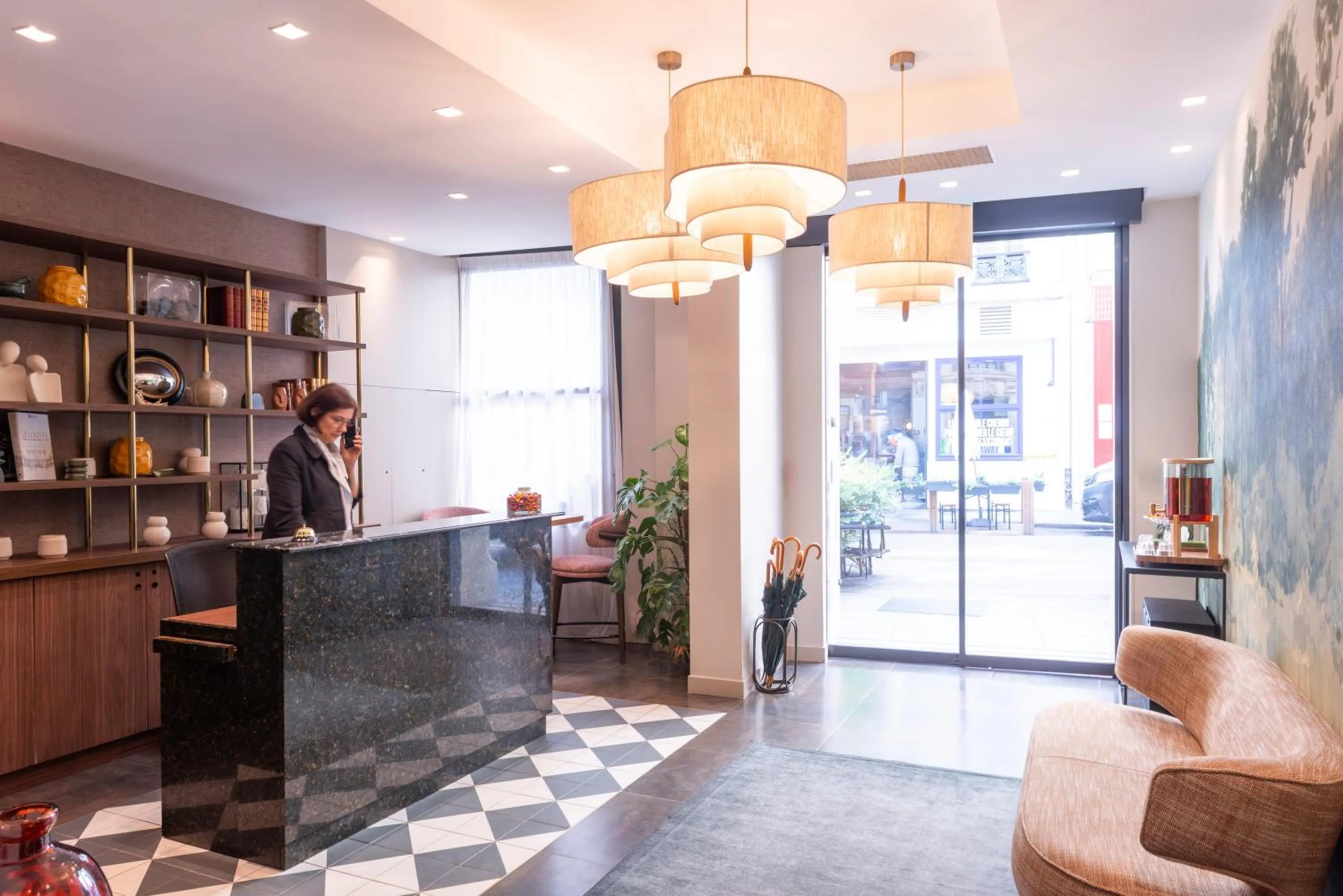 Lobby or reception in Hôtel Brittany