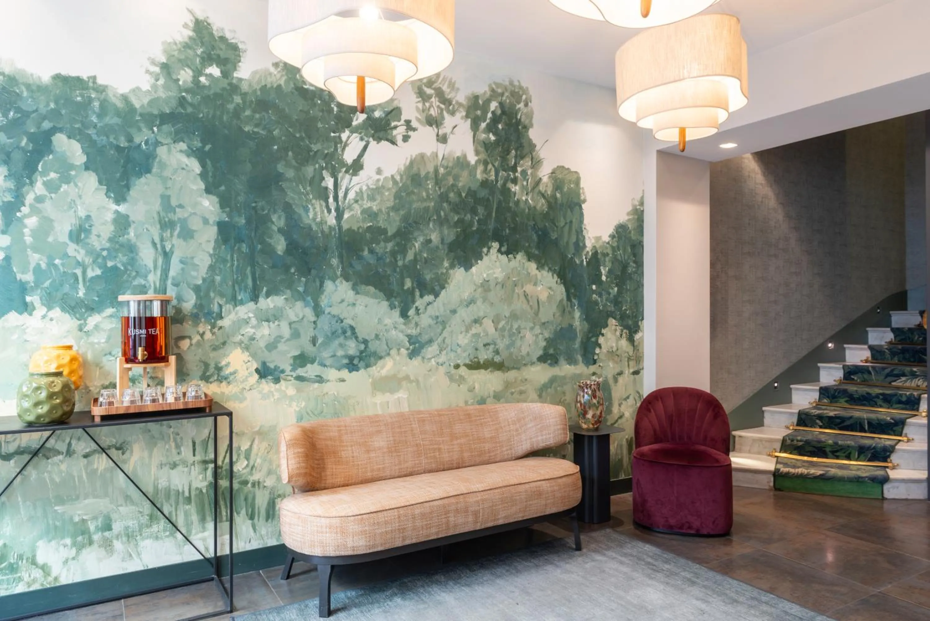 Lobby or reception in Hôtel Brittany