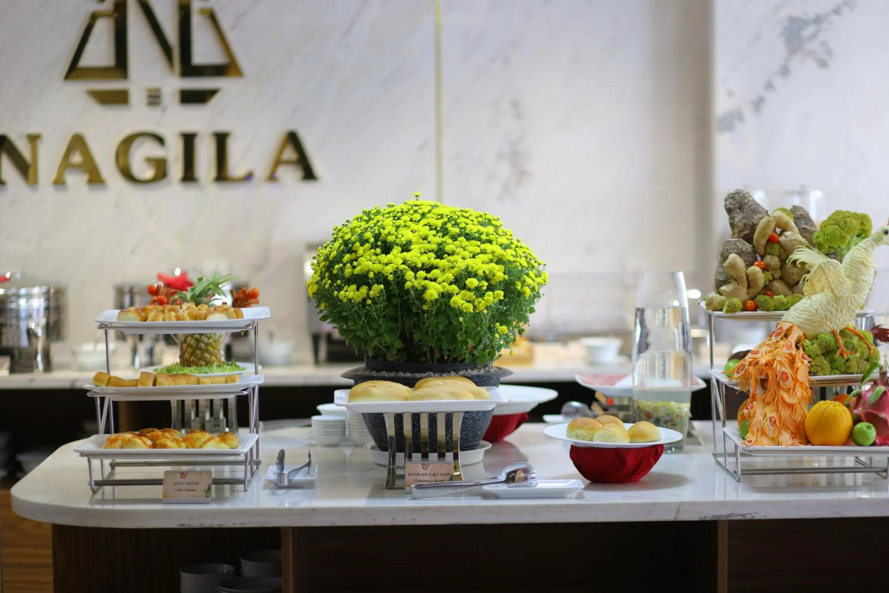 Buffet breakfast in Nagila Boutique Hotel