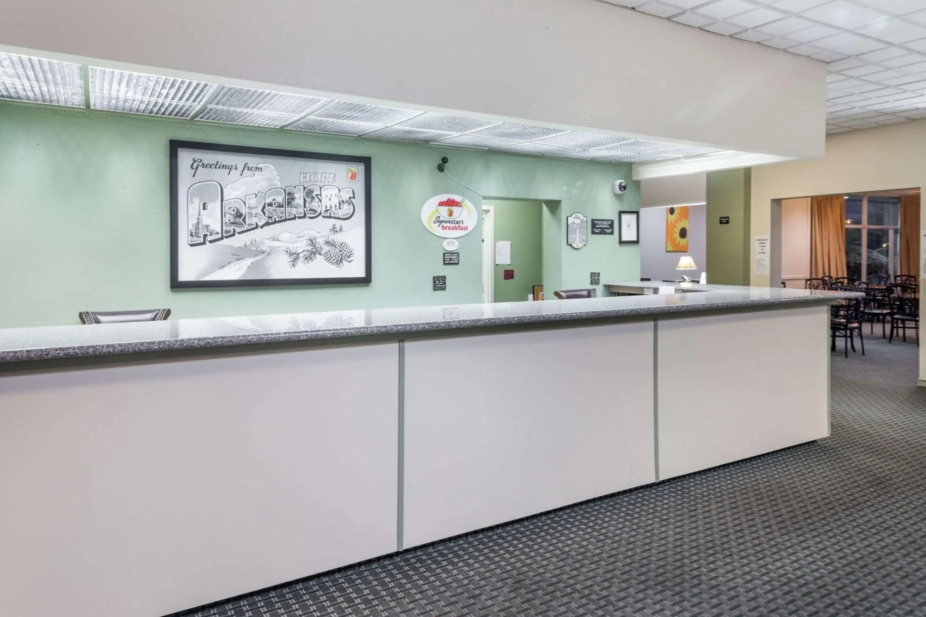 Lobby or reception in Super 8 by Wyndham Hope Lobby or reception in Super 8 by Wyndham Hope