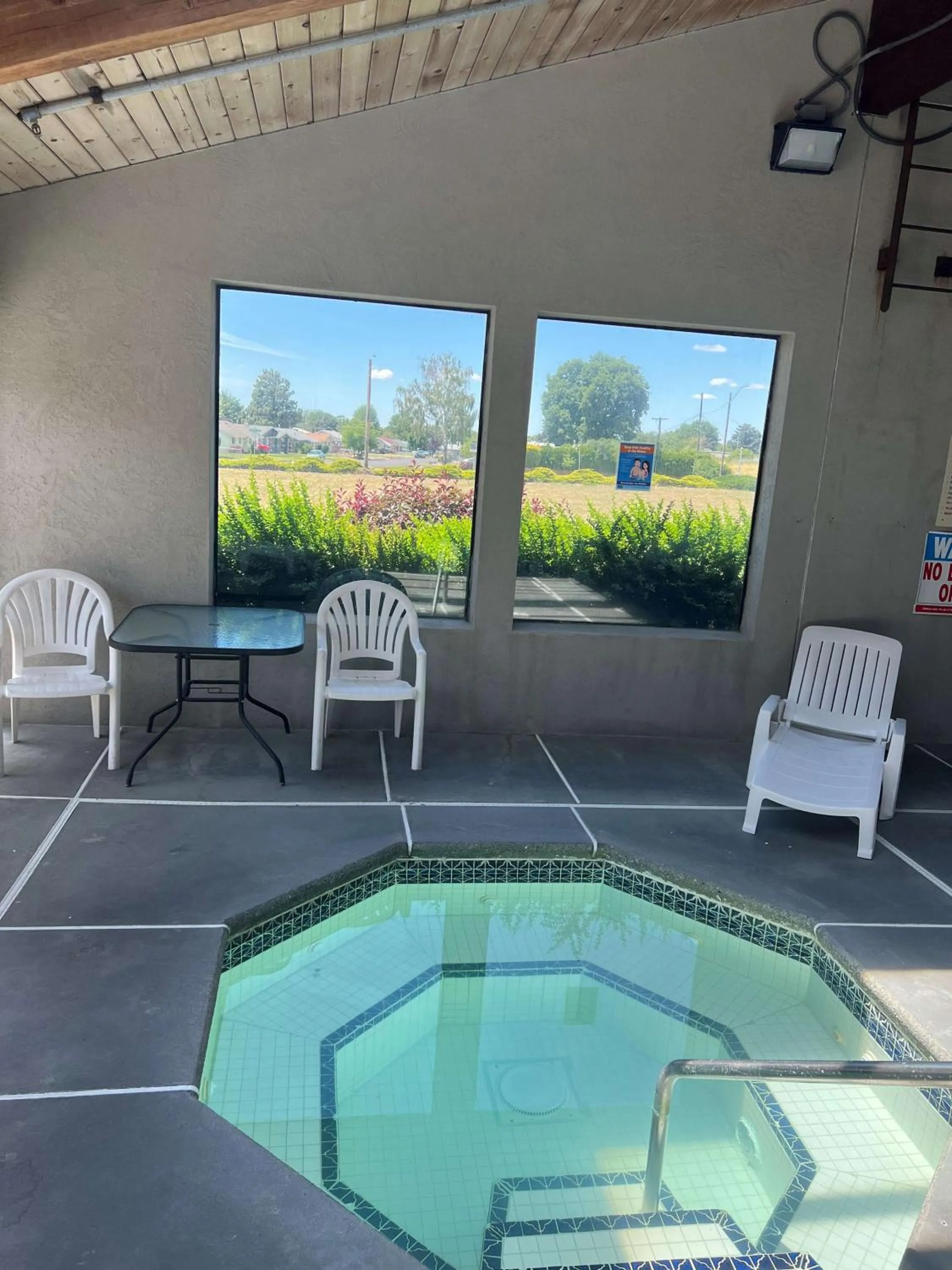 Pool view in Super 8 by Wyndham Walla Walla