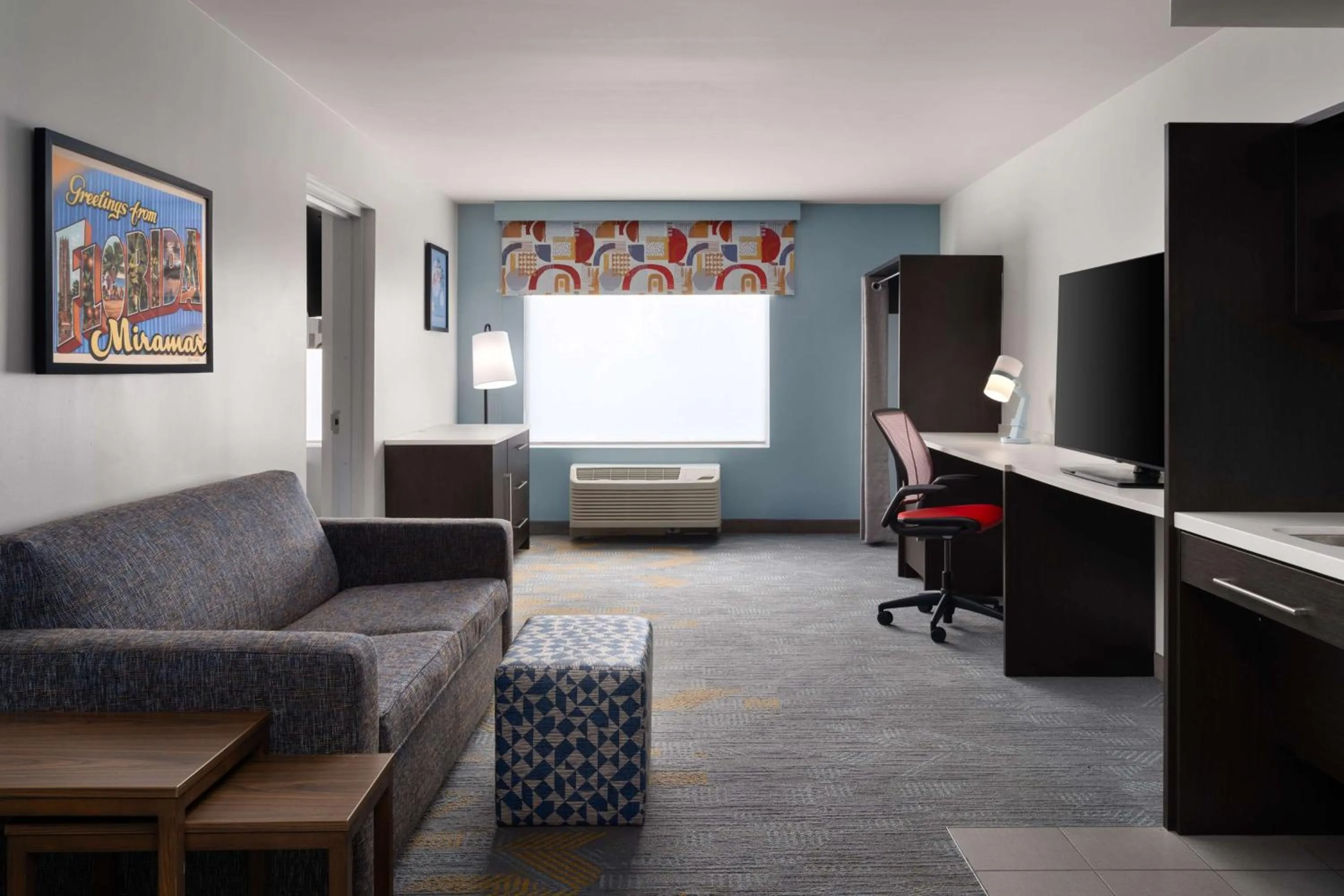 Living room in Home2 Suites by Hilton Miramar Ft. Lauderdale