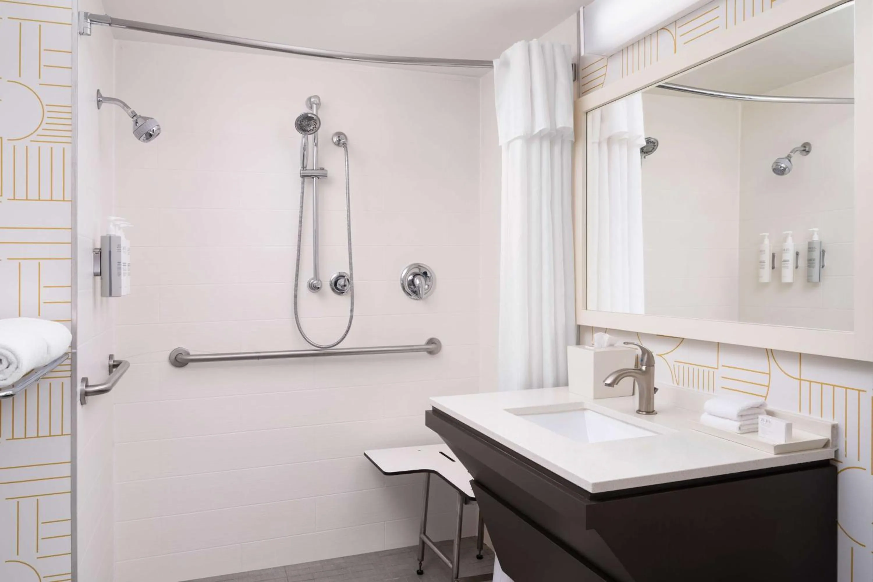 Bathroom in Home2 Suites by Hilton Miramar Ft. Lauderdale